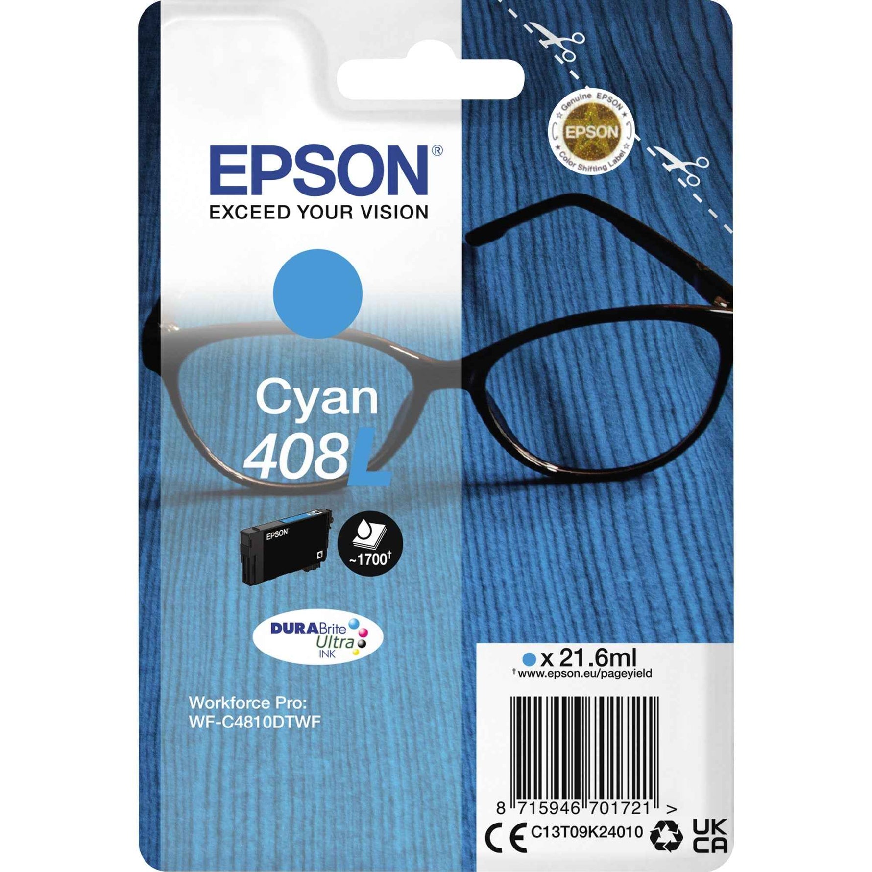 Epson Tintenpatrone 408L cyan