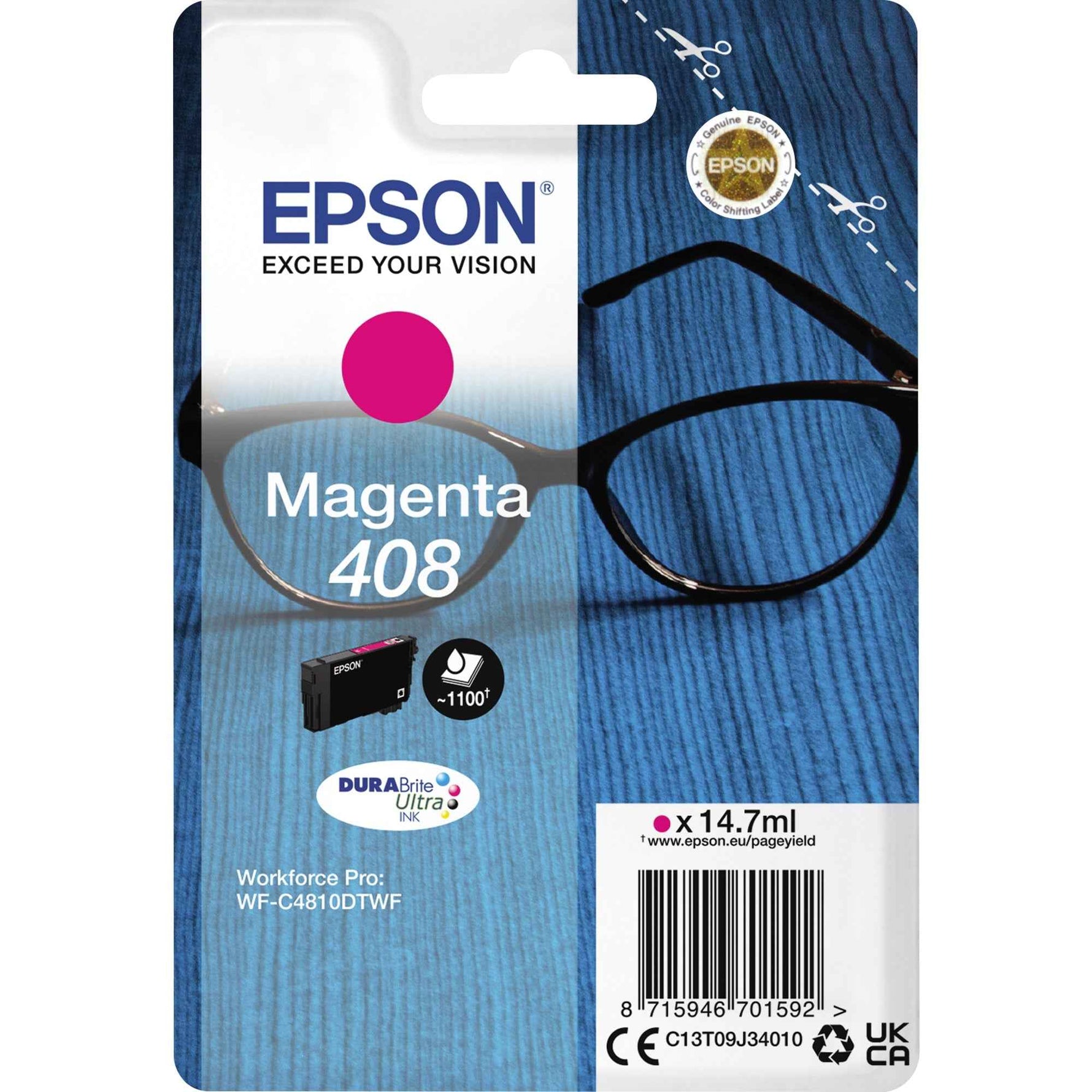 Epson Tintenpatrone 408 magenta