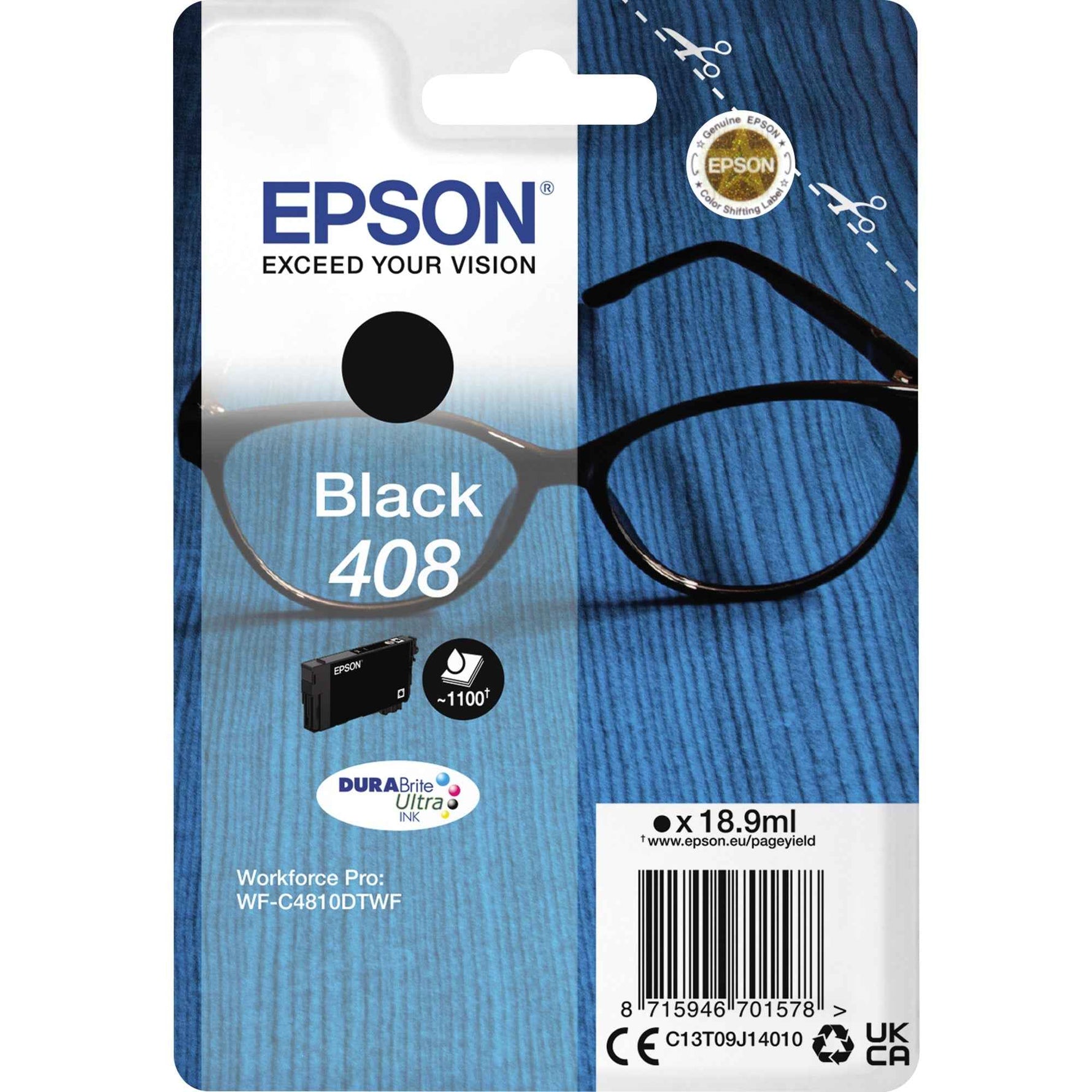 Epson Tintenpatrone 408 schwarz