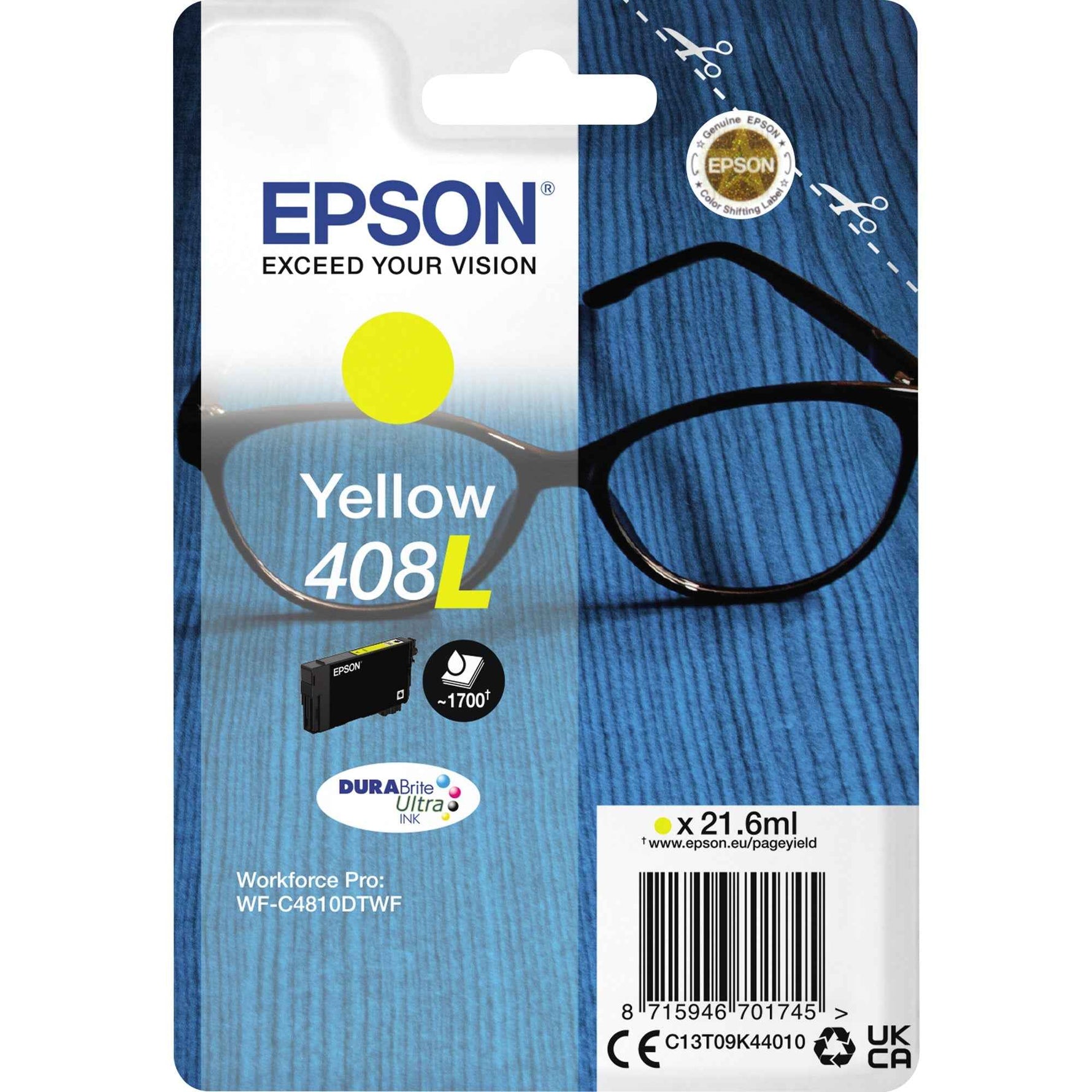 Epson Tintenpatrone 408L gelb