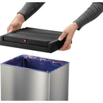 Hailo Abfalleimer Big-Box Swing XL 52 l Edelstahl