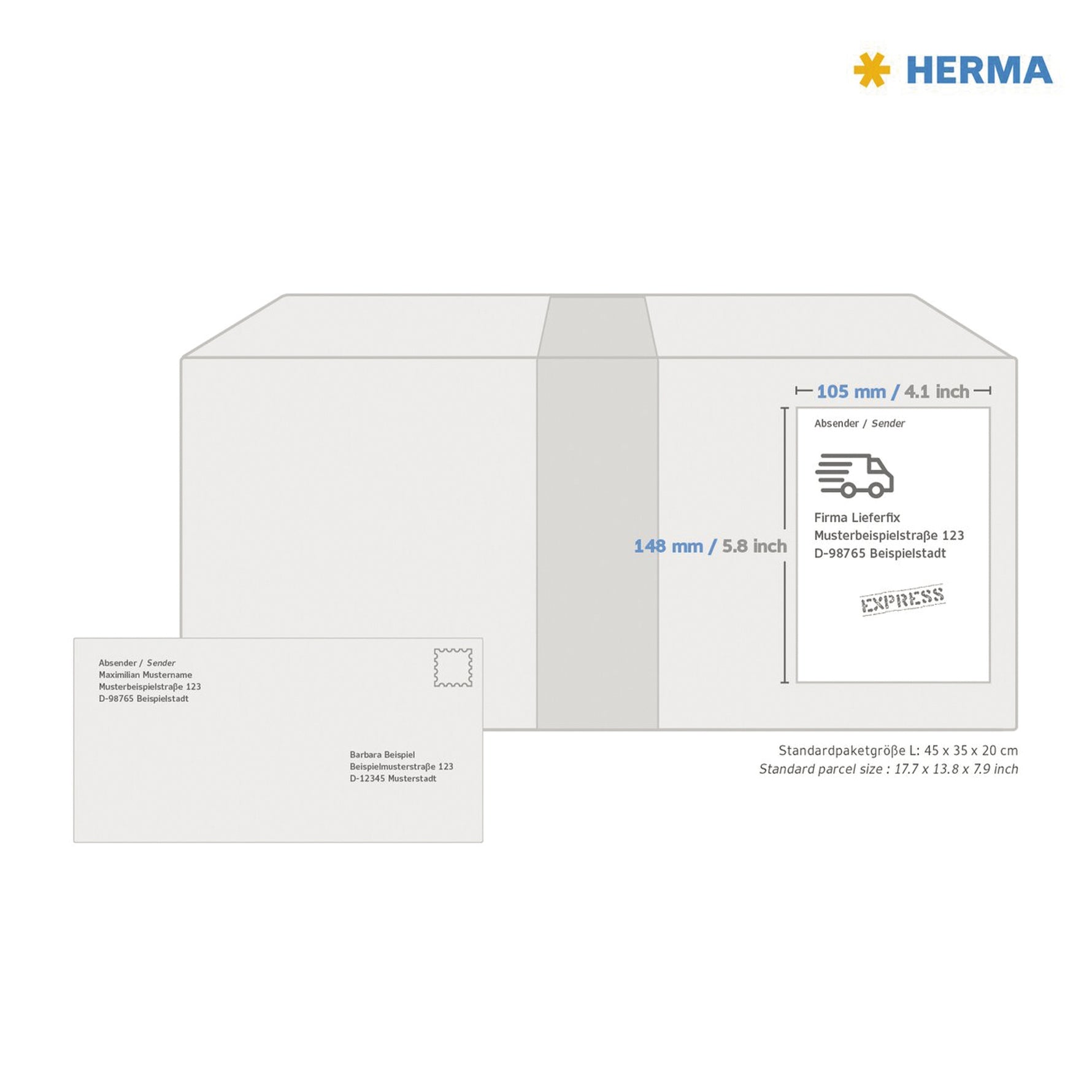 HERMA Folienetikett SPECIAL 105 x 148 mm (B x H) - Wiepa Bürofachpartner