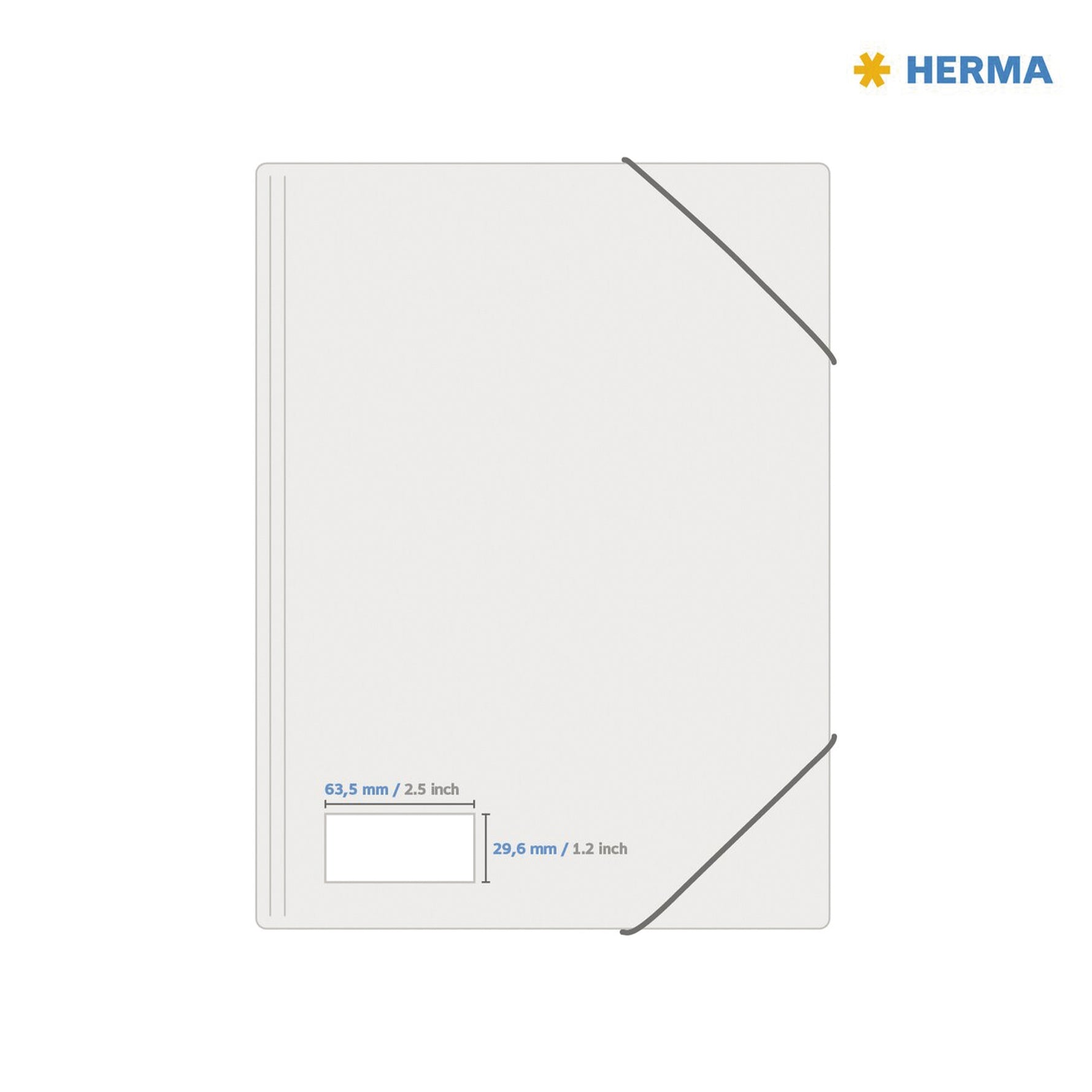 HERMA Typenschildetikett 63,5 x 29,6 mm (B x H) 25 Bl./Pack. - Wiepa Bürofachpartner