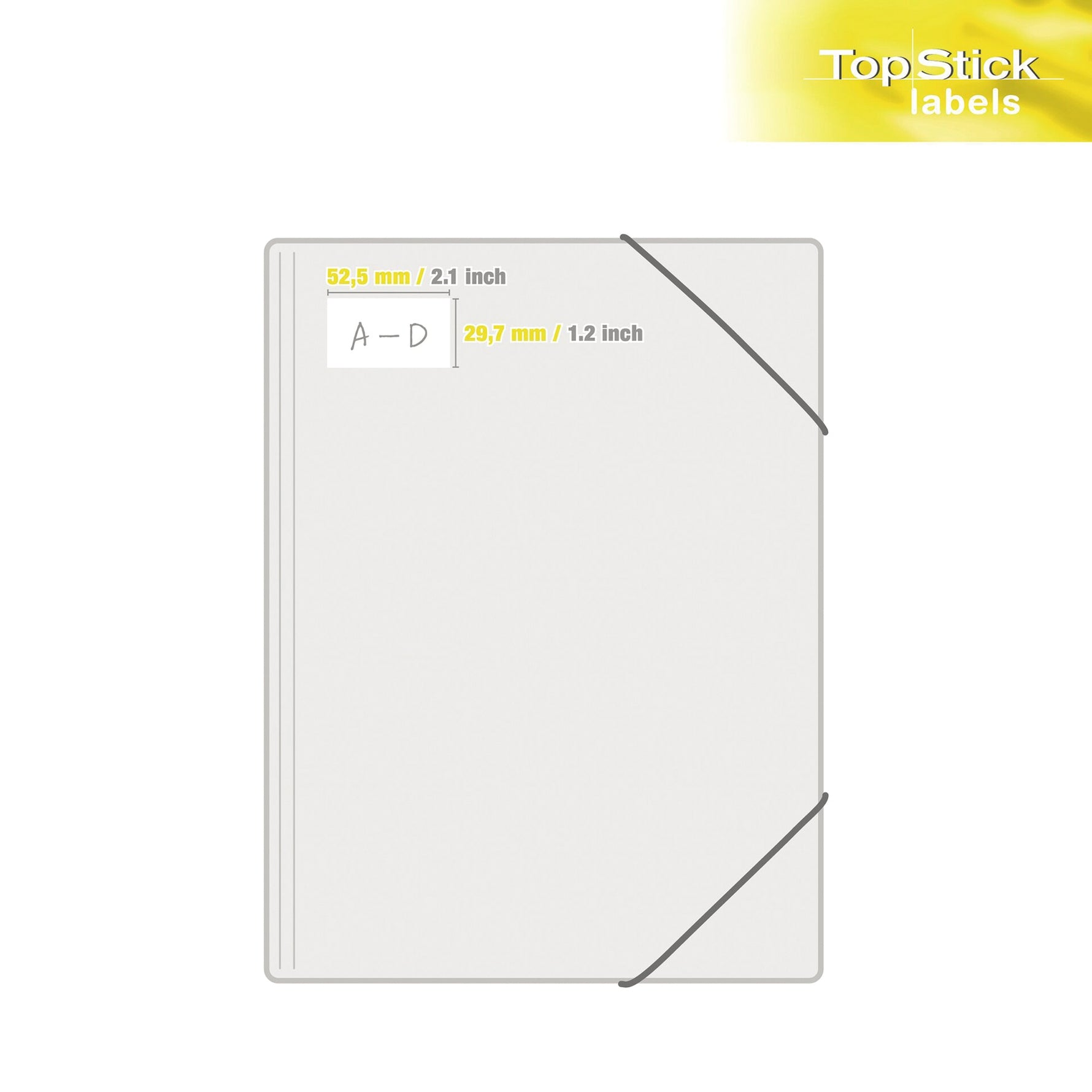 Universaletikett TopStick 52,5 x 29,7 mm (B x H) - Wiepa Bürofachpartner