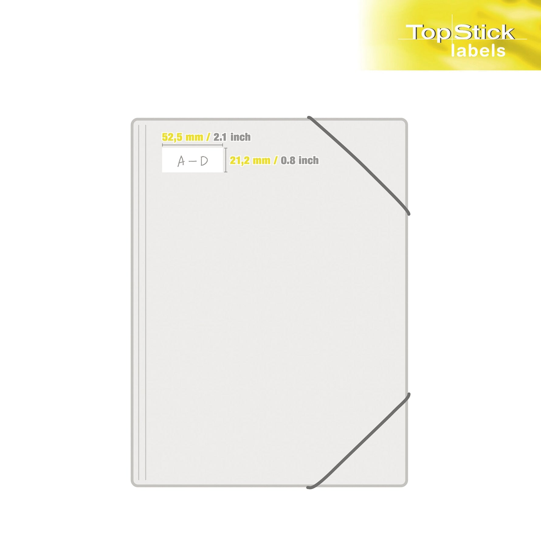 Universaletikett TopStick 52,5 x 21,2 mm (B x H) - Wiepa Bürofachpartner