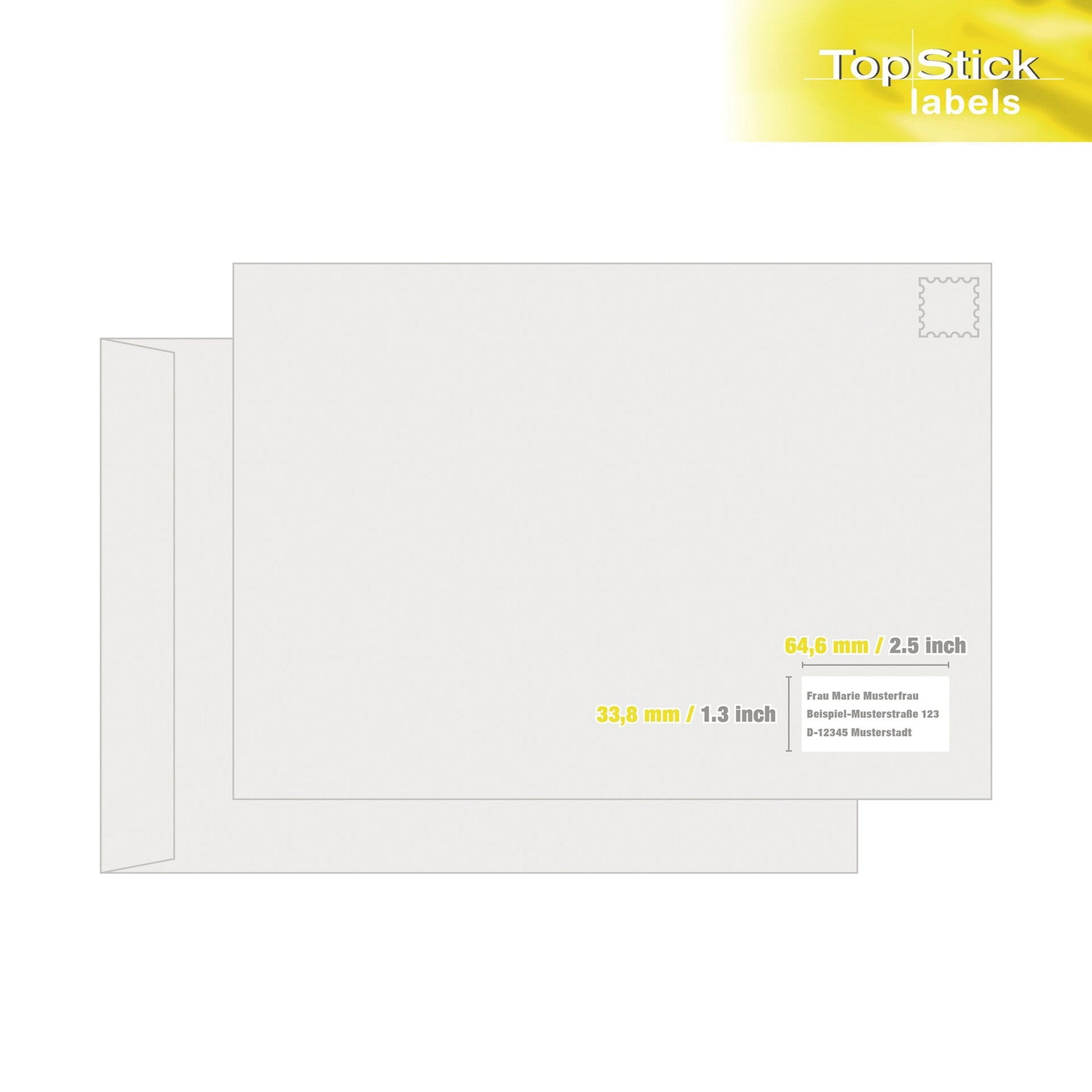 Universaletikett TopStick 64,6 x 33,8 mm (B x H) - Wiepa Bürofachpartner