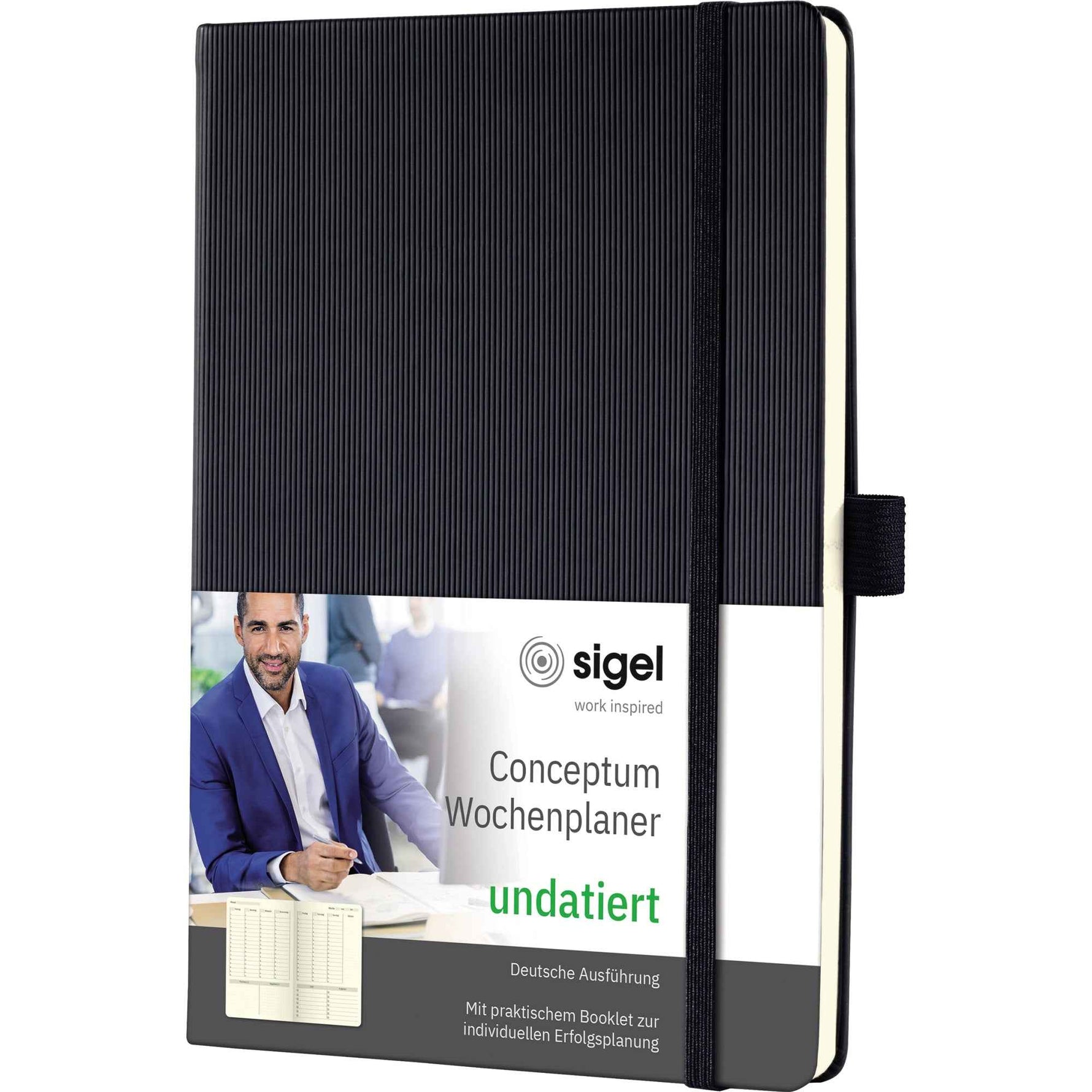 SIGEL Buchkalender Conceptum undatiert Wochenplan
