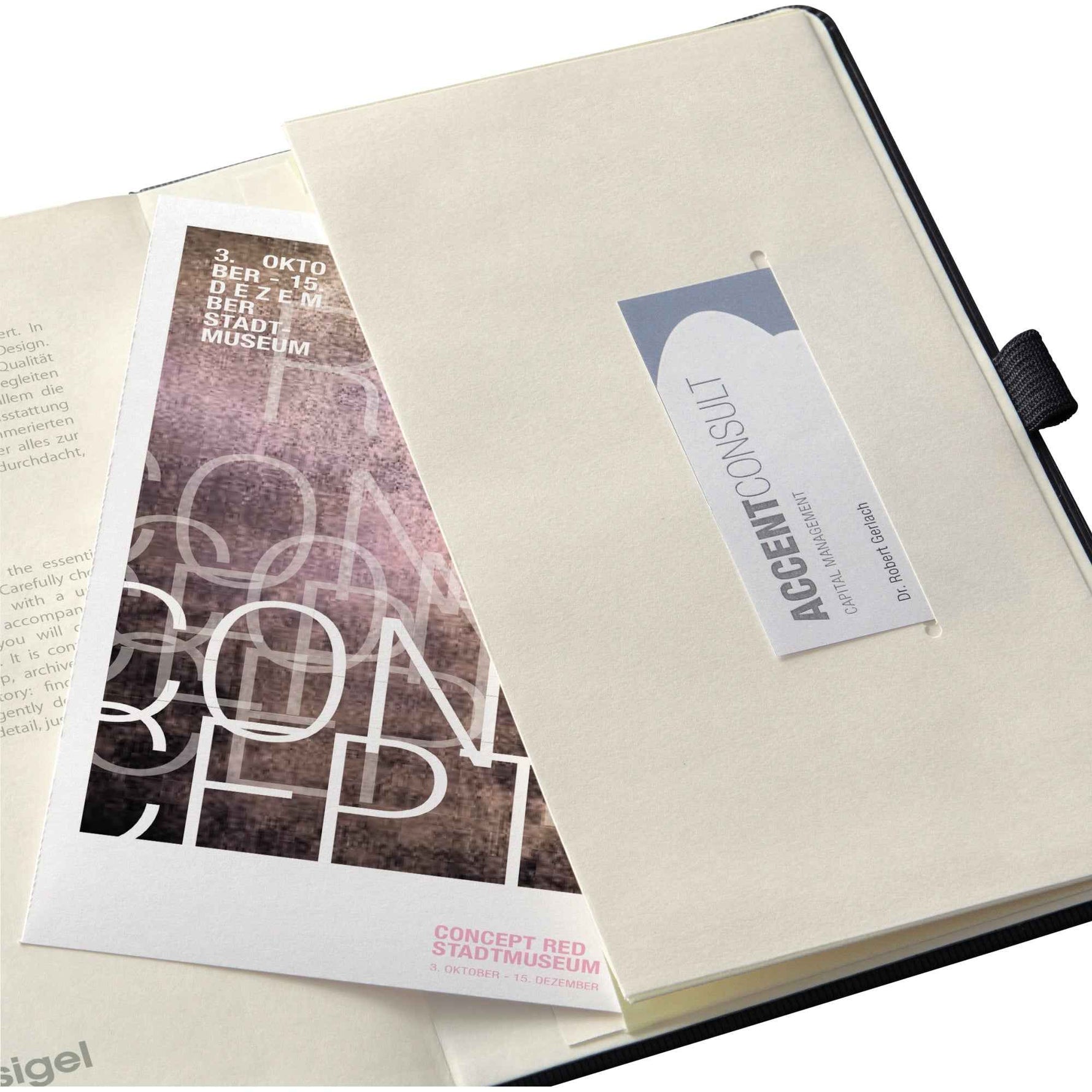 SIGEL Buchkalender Conceptum undatiert Tagesplan