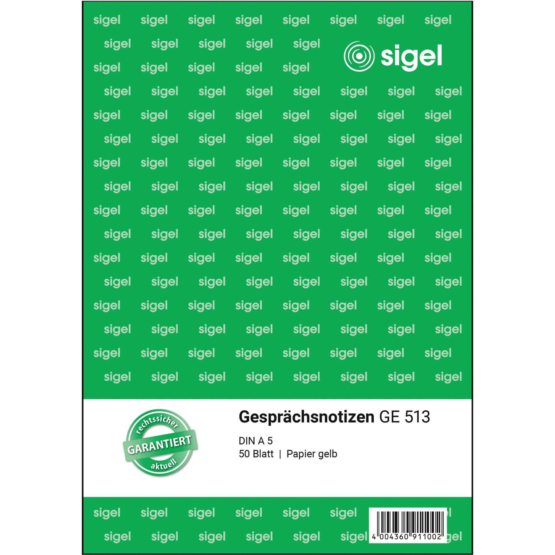 SIGEL Gesprächsnotiz GE 513