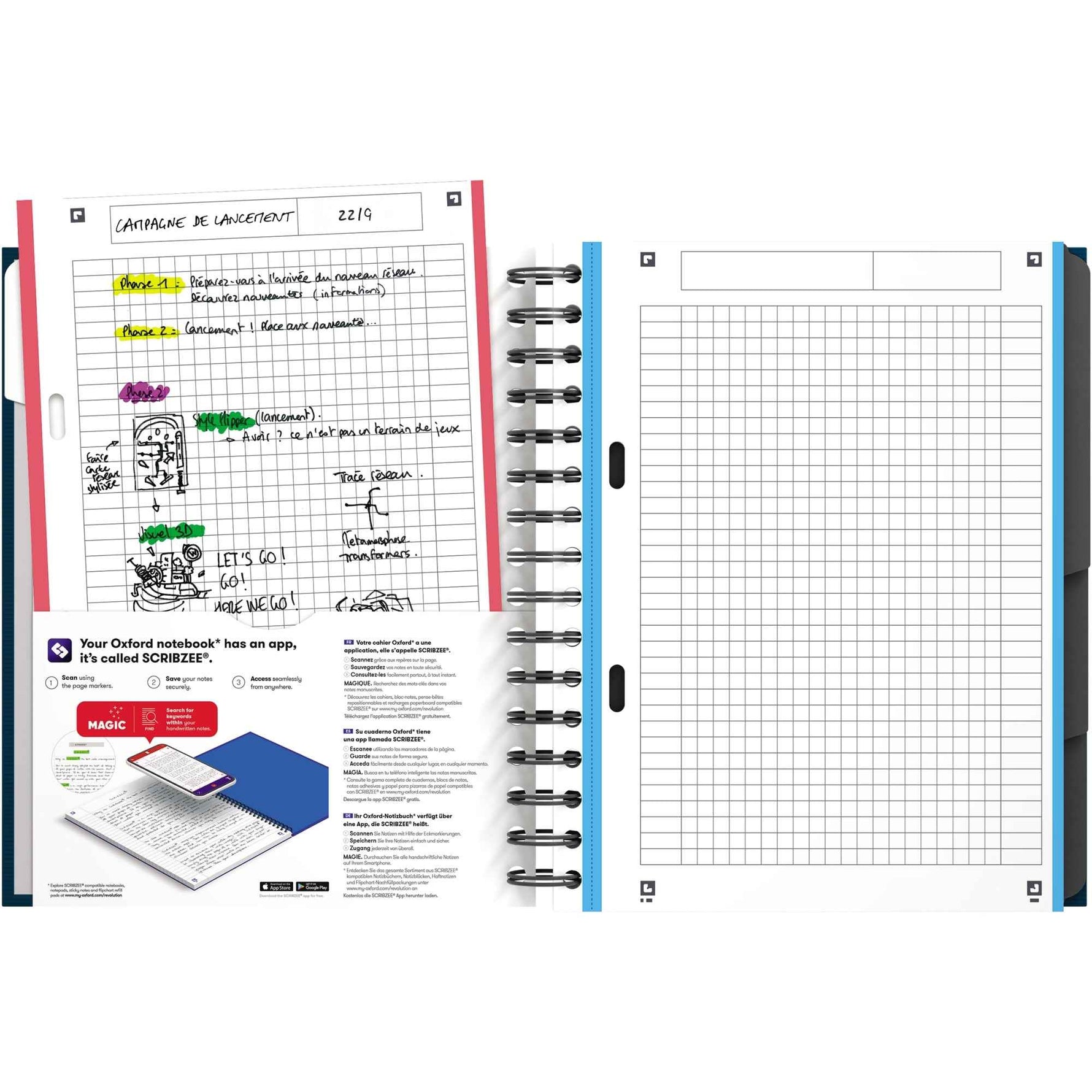Oxford Registerbuch Office European Book DIN A5+