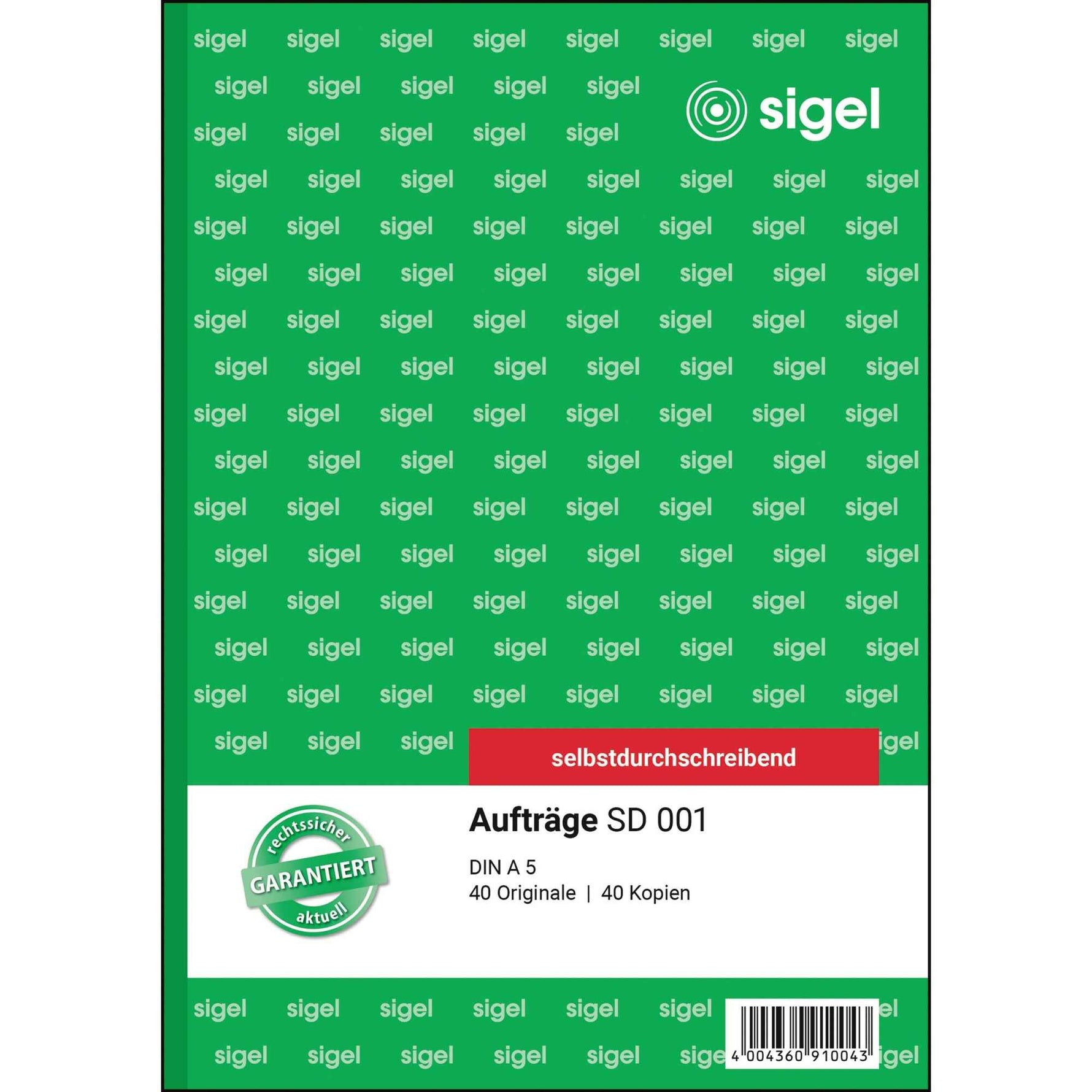 SIGEL Auftragsformular SD 001
