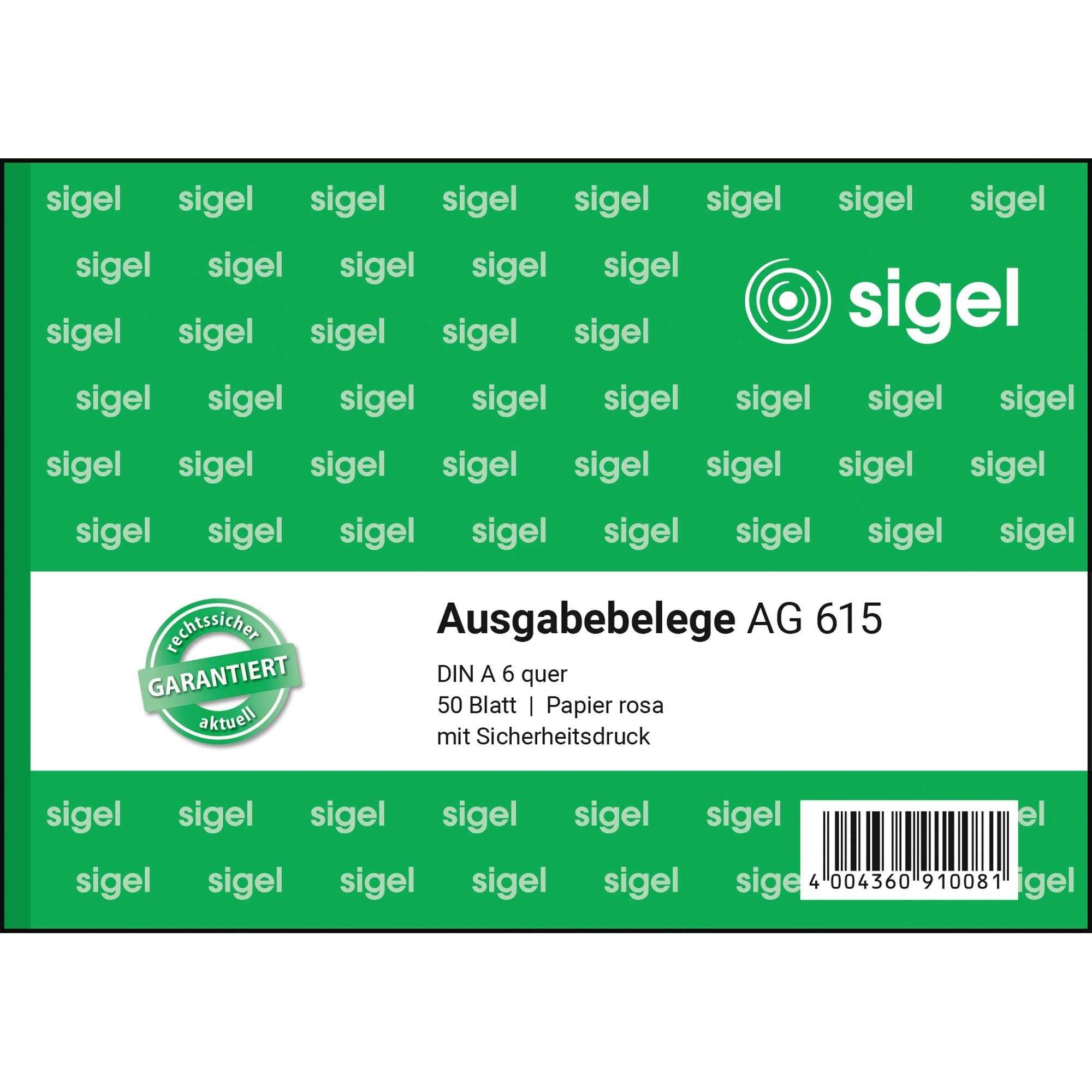 SIGEL Ausgabebeleg AG 615
