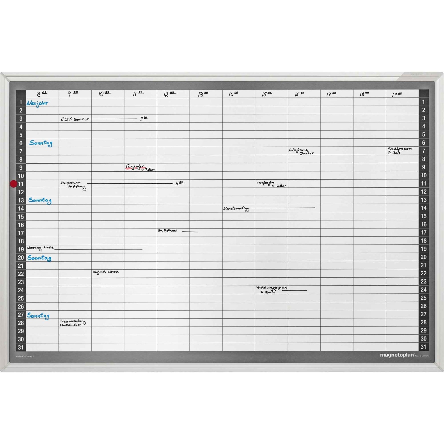 magnetoplan® Monatsplaner CC 92 x 62,5 cm (B x H)