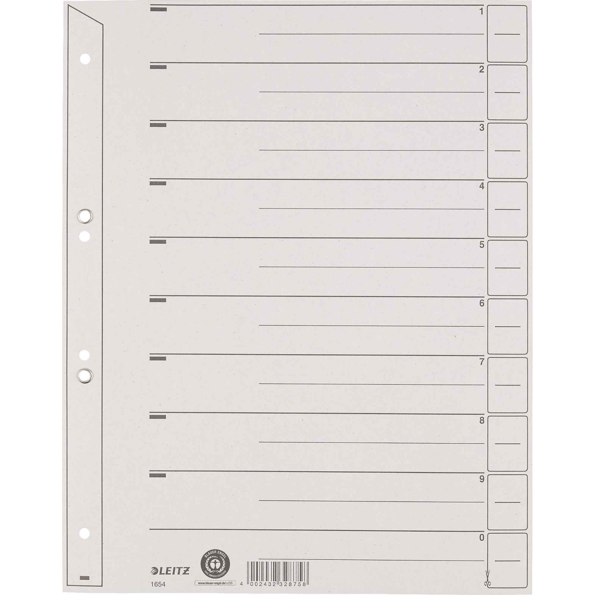 Leitz Trennblatt geöst 100 St./Pack.