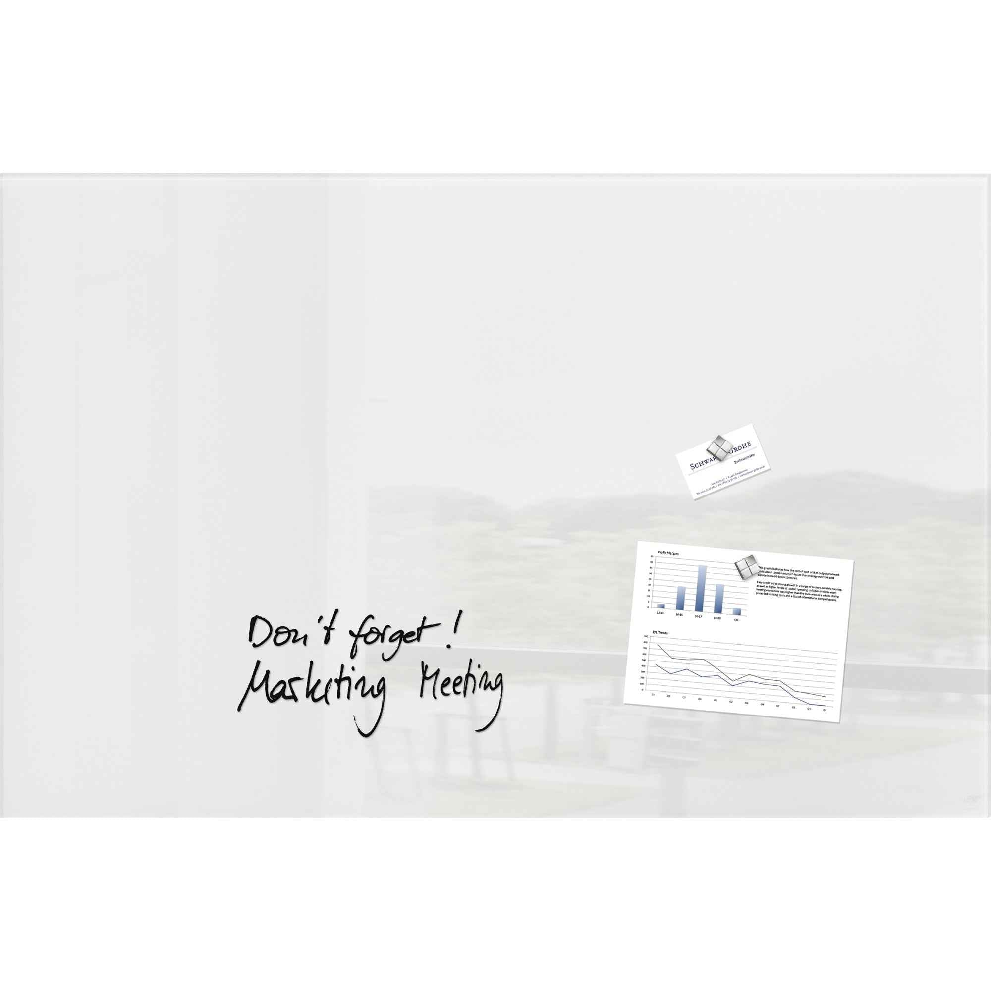 SIGEL Glasboard Artverum 100 x 65 x 1,5 cm (B x H x T)