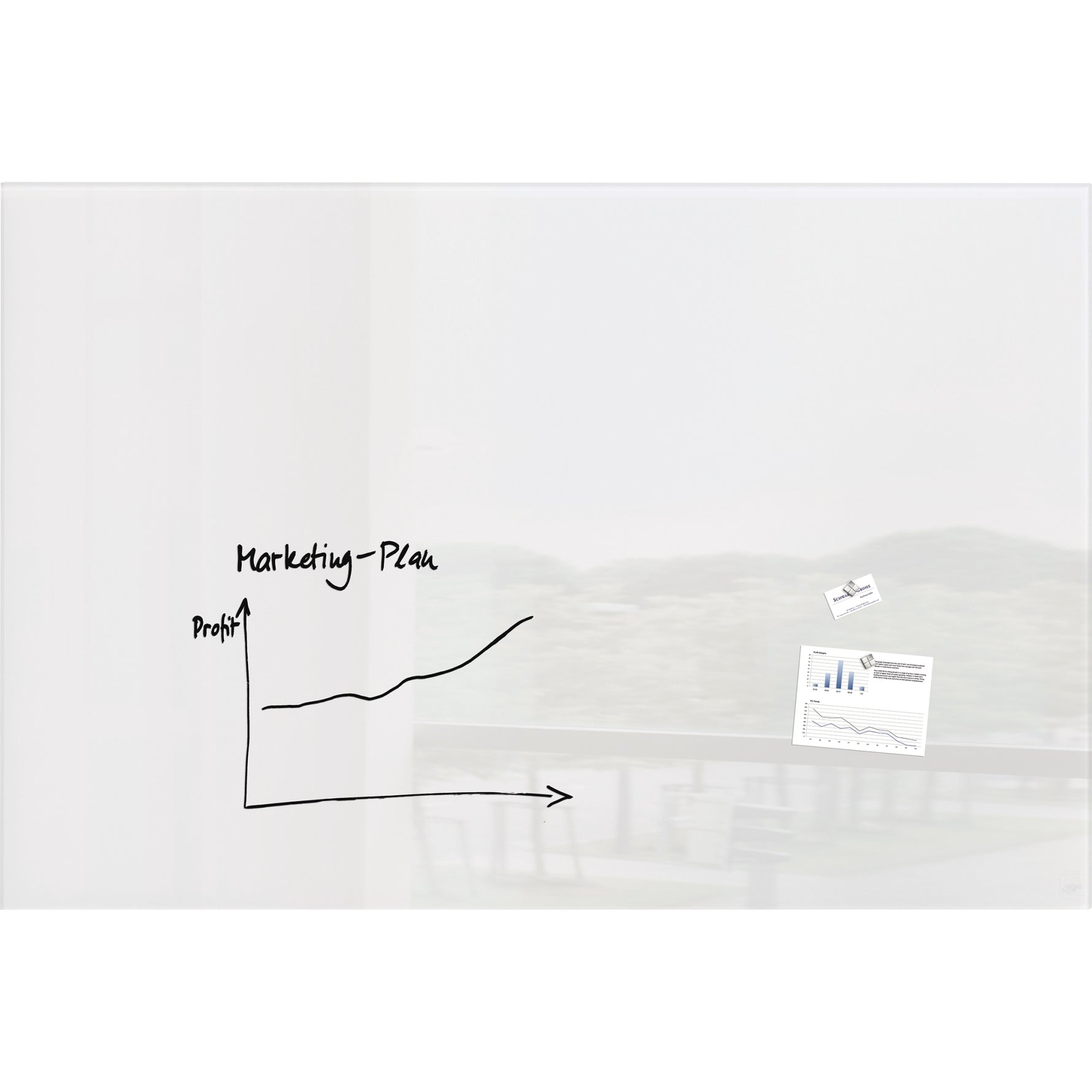 SIGEL Glasboard Artverum 180 x 120 x 1,8 cm (B x H x T) - Wiepa Bürofachpartner