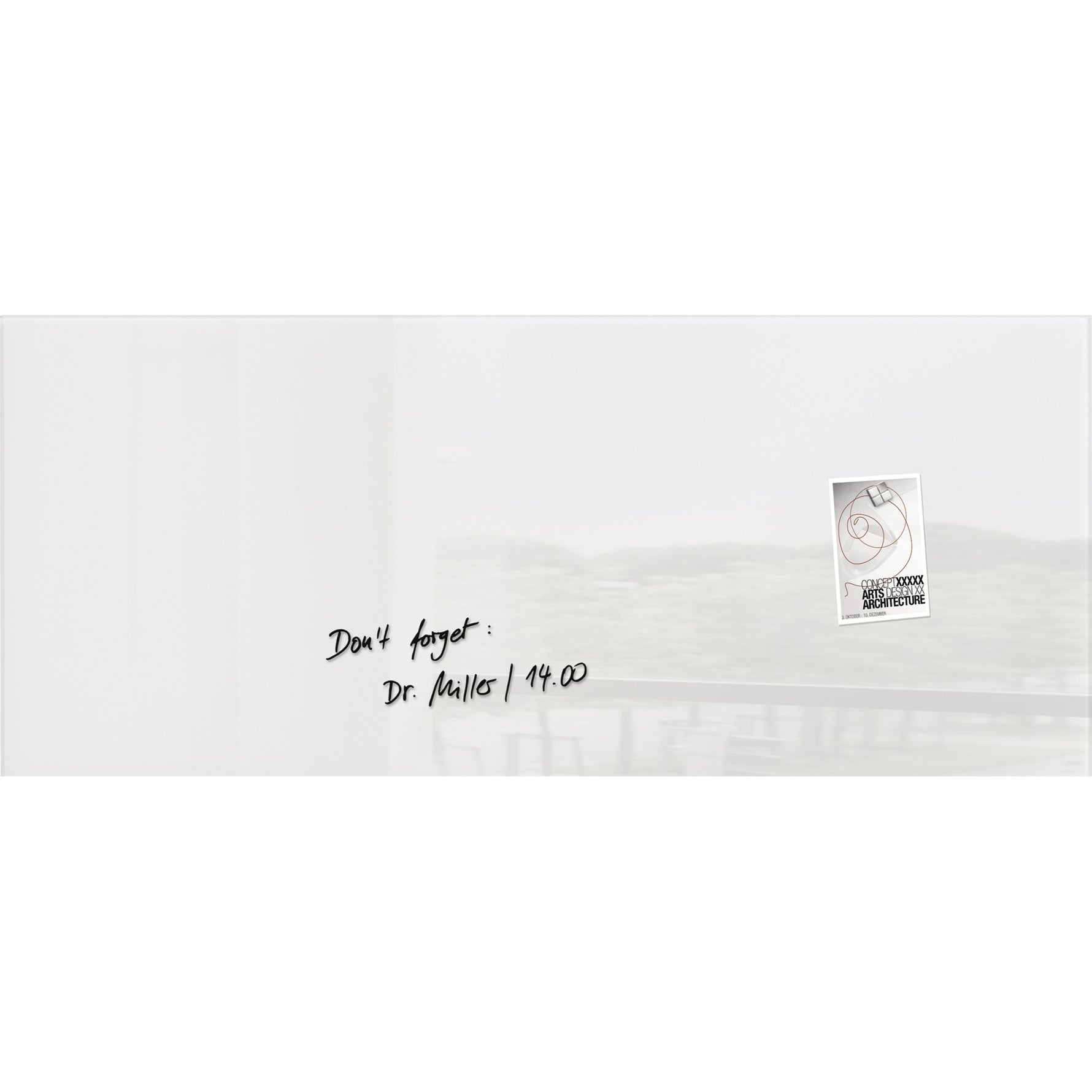 SIGEL Glasboard Artverum 130 x 55 x 1,5 cm (B x H x T) - Wiepa Bürofachpartner