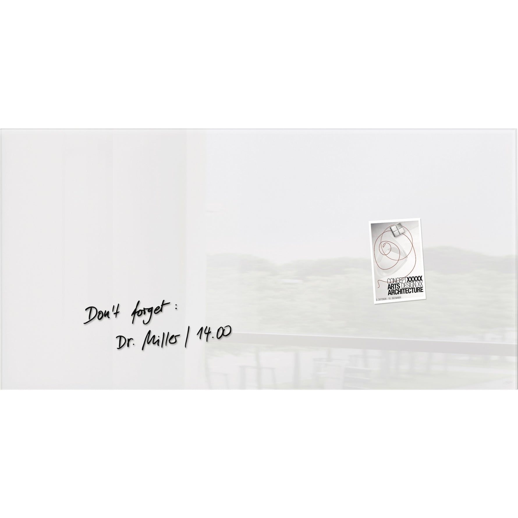 SIGEL Glasboard Artverum 91 x 46 x 1,5 cm (B x H x T) hochglänzend - Wiepa Bürofachpartner
