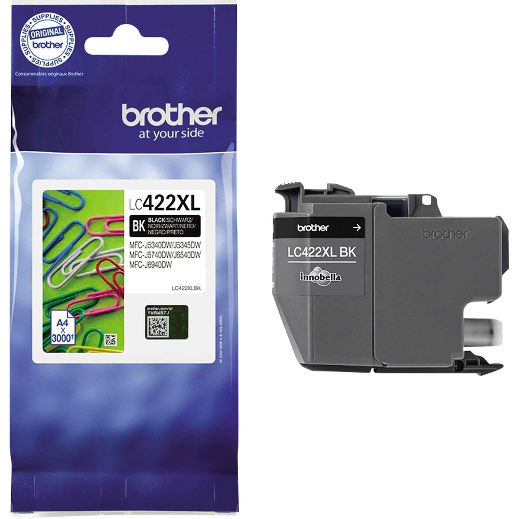 Brother Tintenpatrone LC-422XLBK schwarz