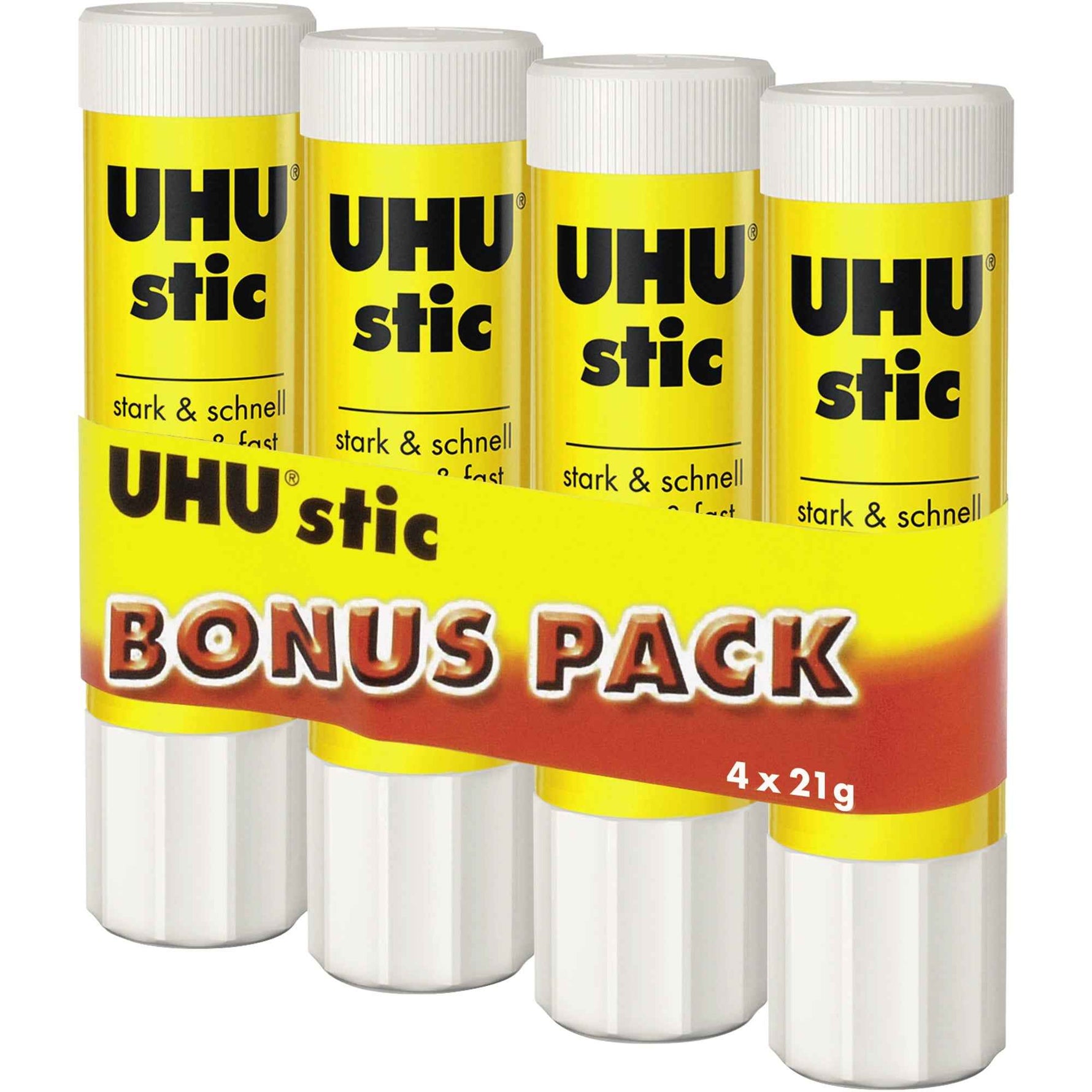 UHU® Klebestift stic 4 x 21 g/Pack.