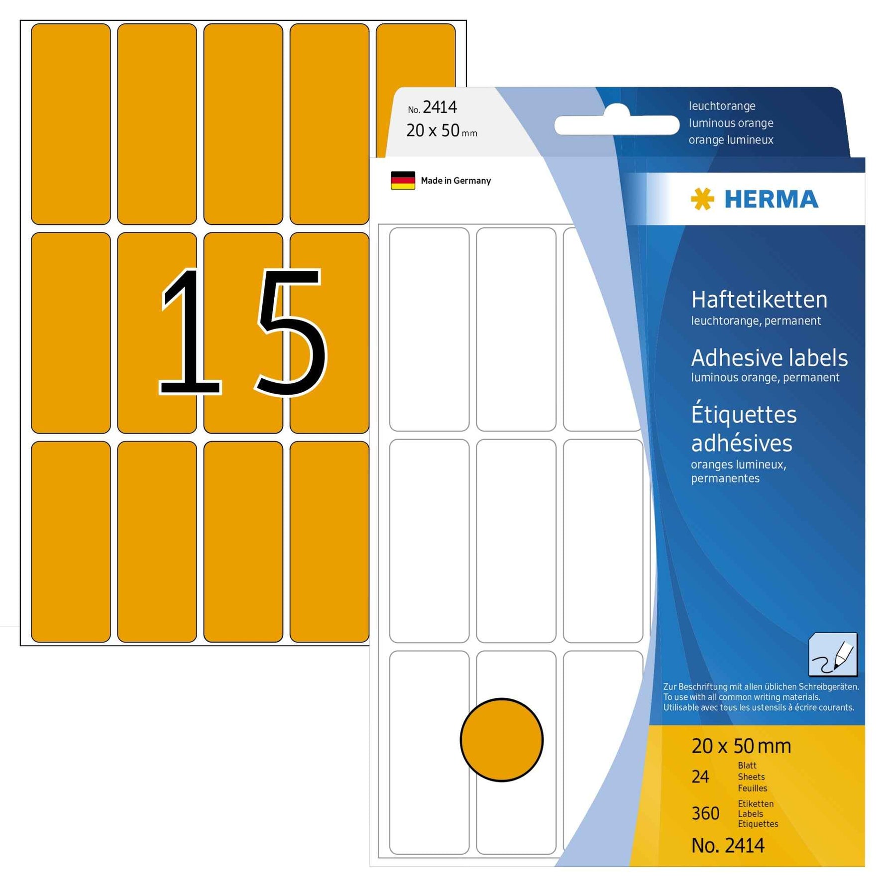 HERMA Universaletikett 20 x 50 mm (B x H)
