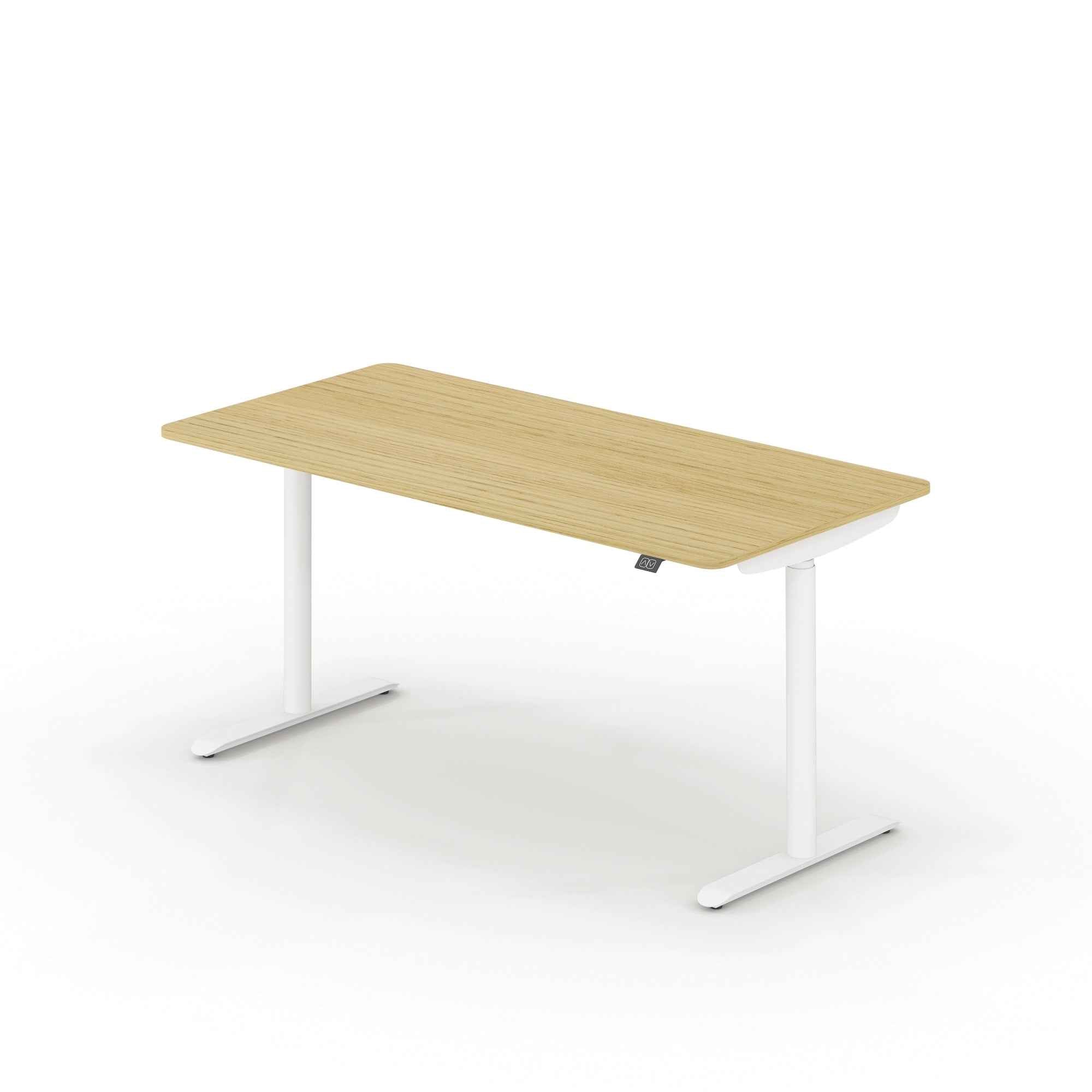 Schreibtisch se:lab e-desk 1.600 x 650-1.280 x 800 mm (B x H x T) eiche hell