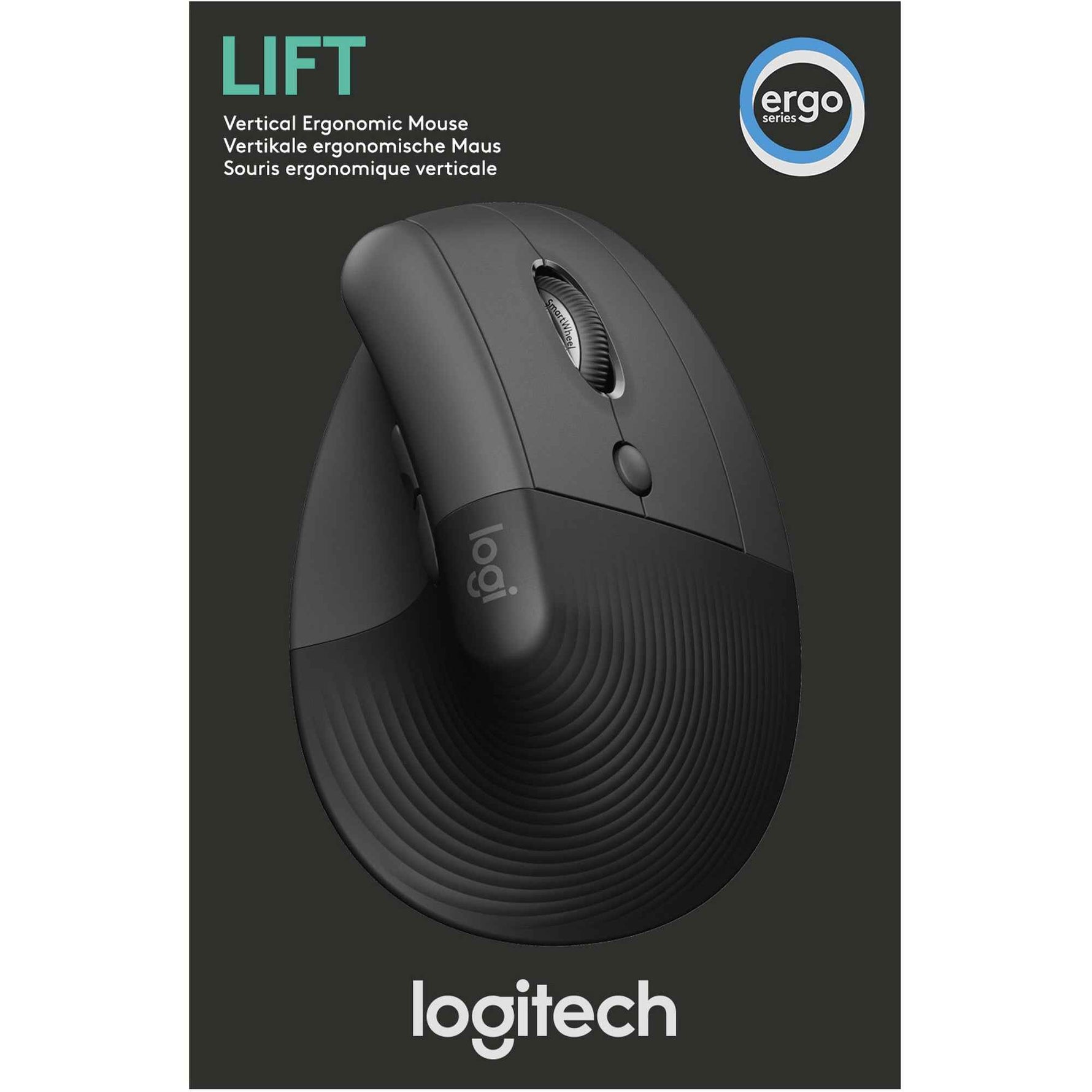 Logitech Optische PC Maus Lift ergonomisch