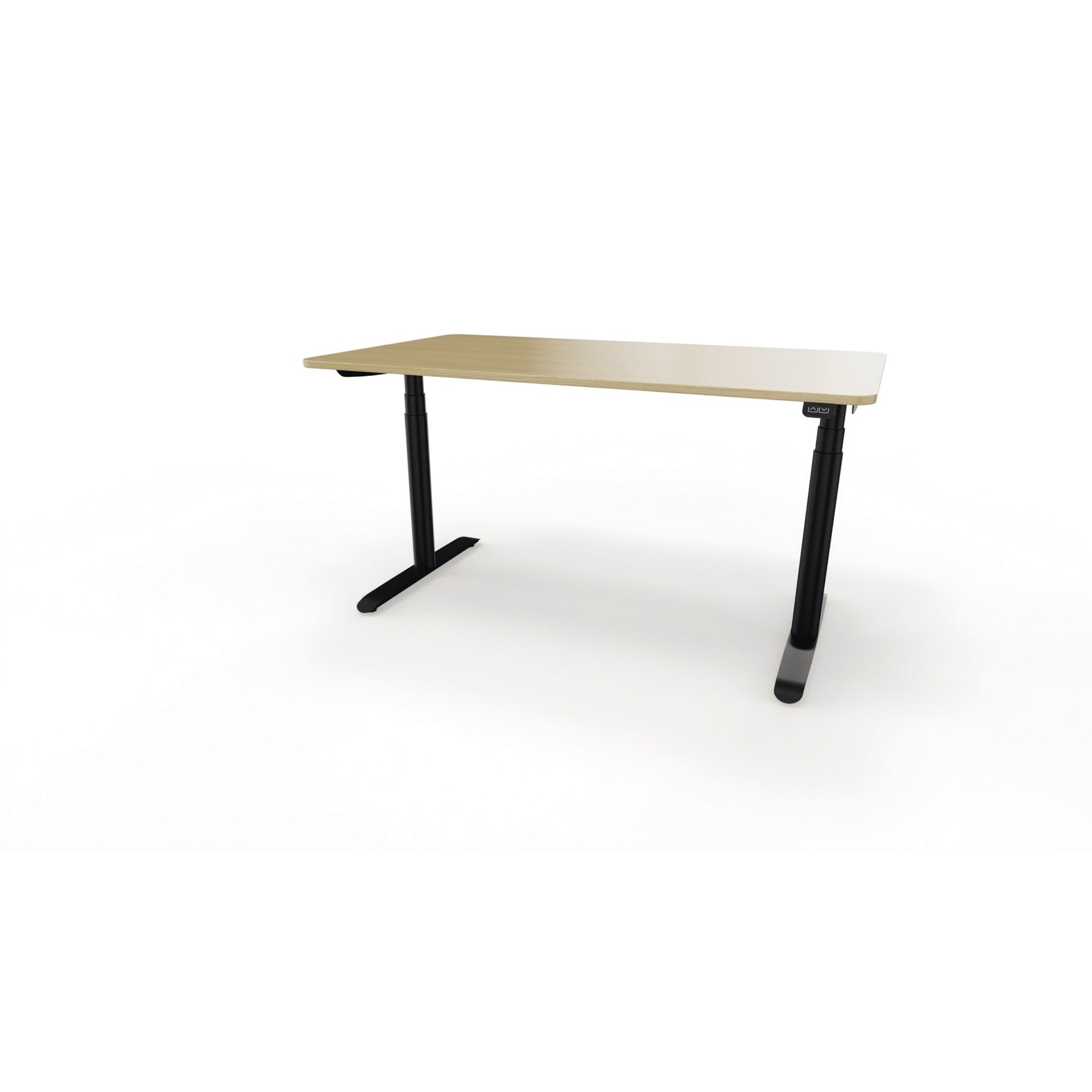 Neutralware Schreibtisch se:lab e-desk 1.400 x 650-1.280 x 900 mm (B x H x T) eiche hell