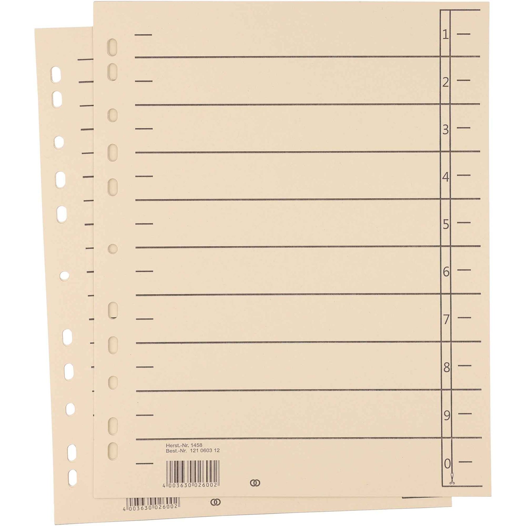 Soennecken Trennblatt oeco 100 St./Pack.