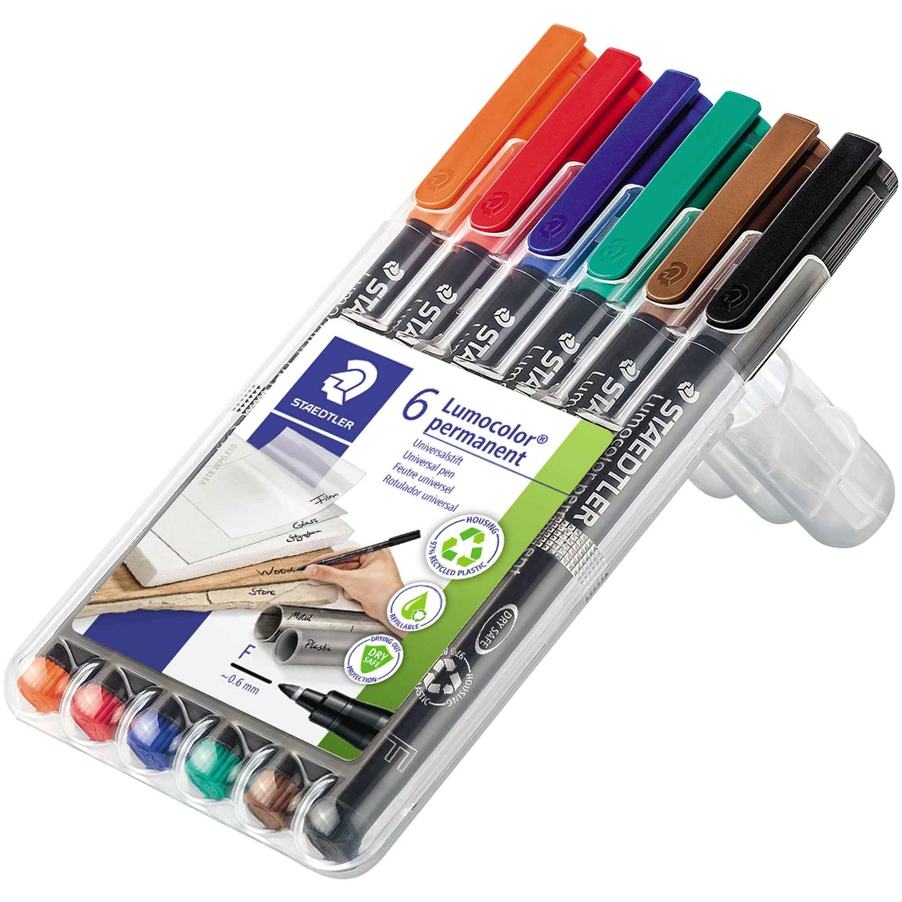 STAEDTLER® Folienstift Lumocolor® permanent 318 6 St./Pack.
