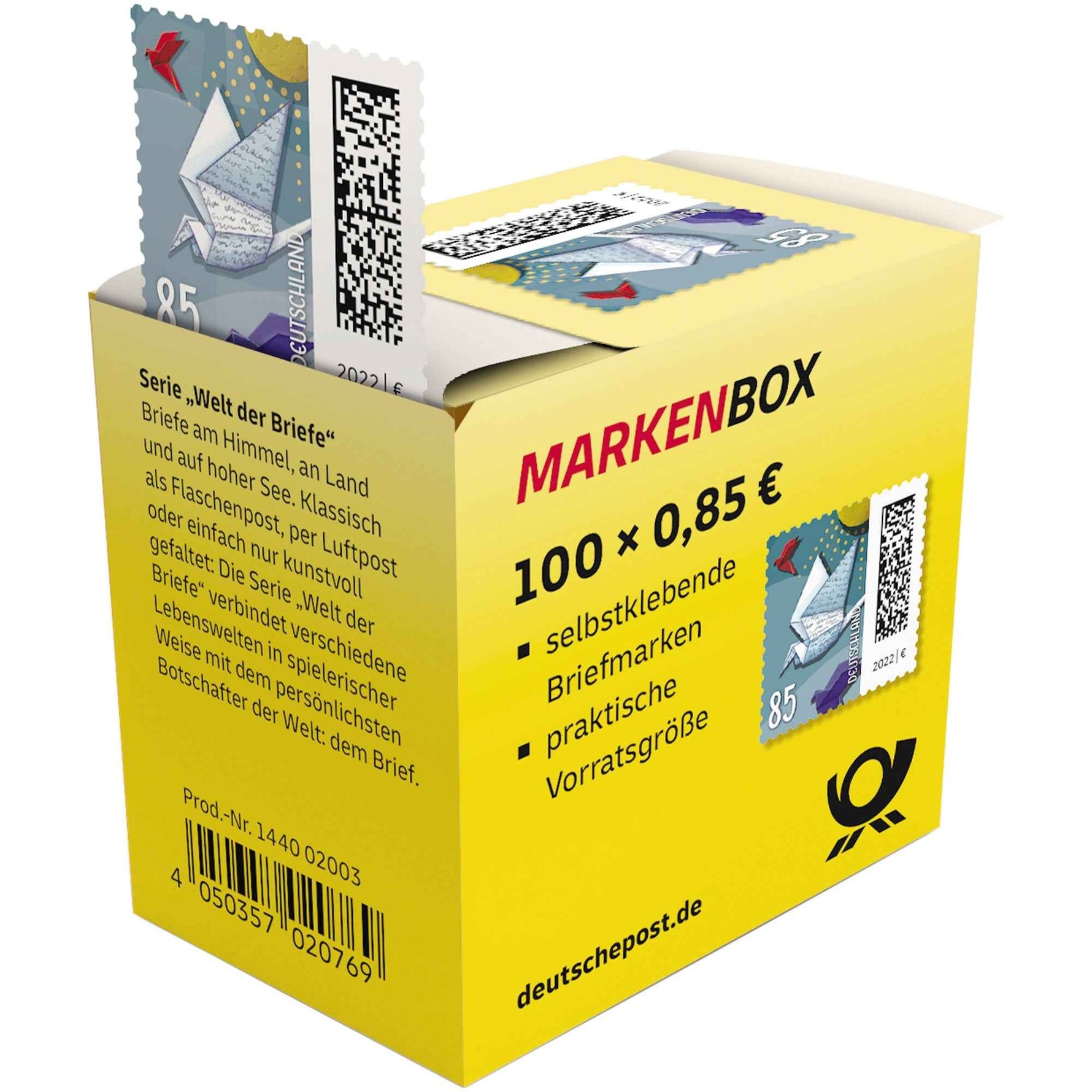 Briefmarke Welt der Briefe 0,85 Euro 100 St./Pack.