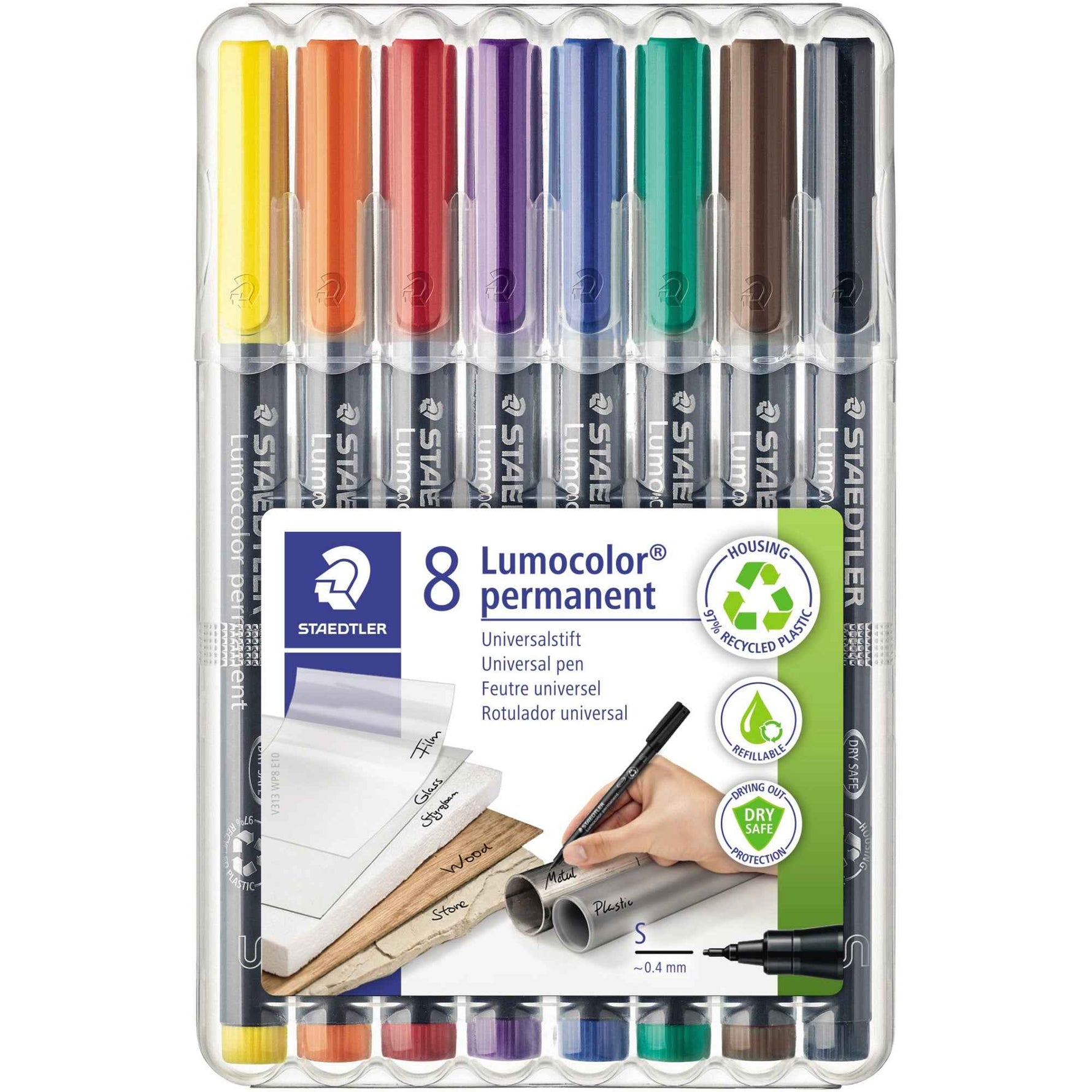 STAEDTLER® Folienstift Lumocolor® permanent 313 8 St./Pack.