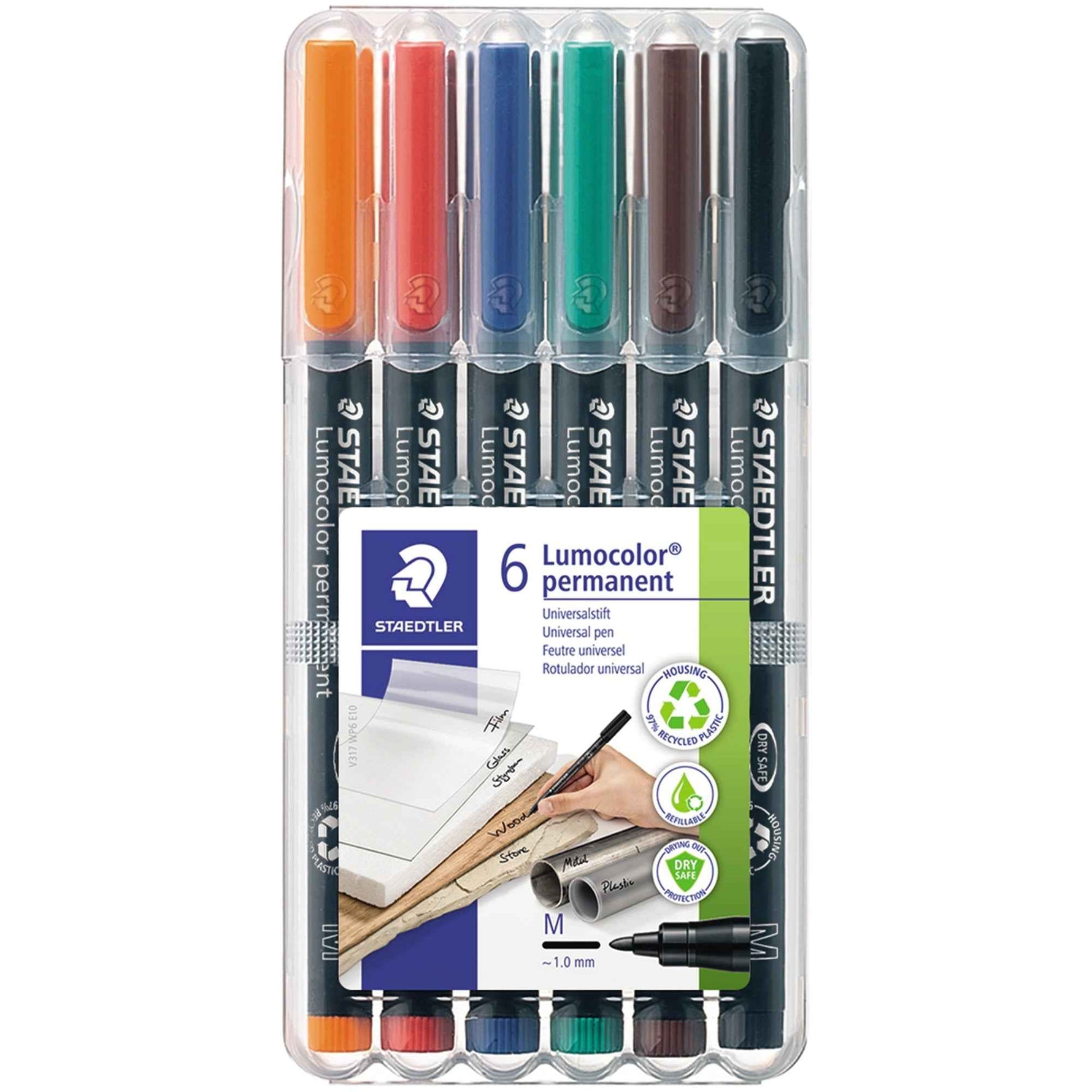 STAEDTLER® Folienstift Lumocolor® permanent 317 6 St./Pack.