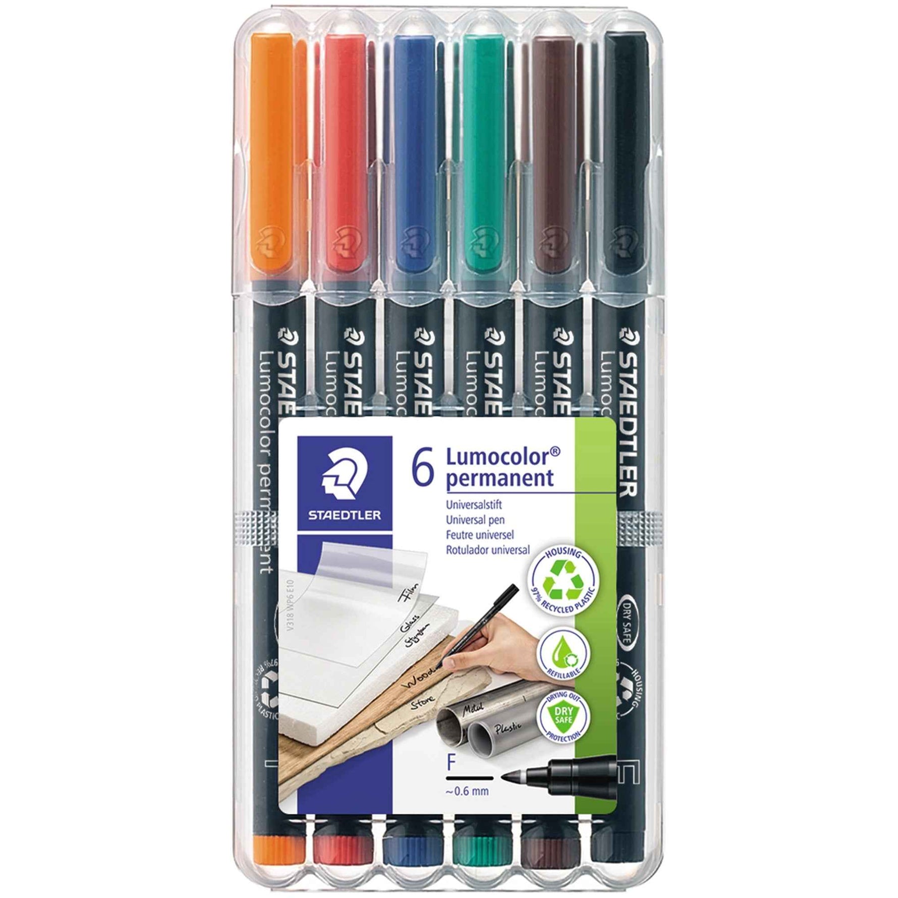 STAEDTLER® Folienstift Lumocolor® permanent 318 6 St./Pack.