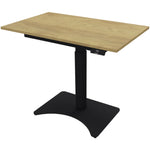 NowyStyl Schreibtisch eModel 2.0 MINI 900 x 620-1.080 x 550 mm (B x H x T) natural hickory – Produktbild 2