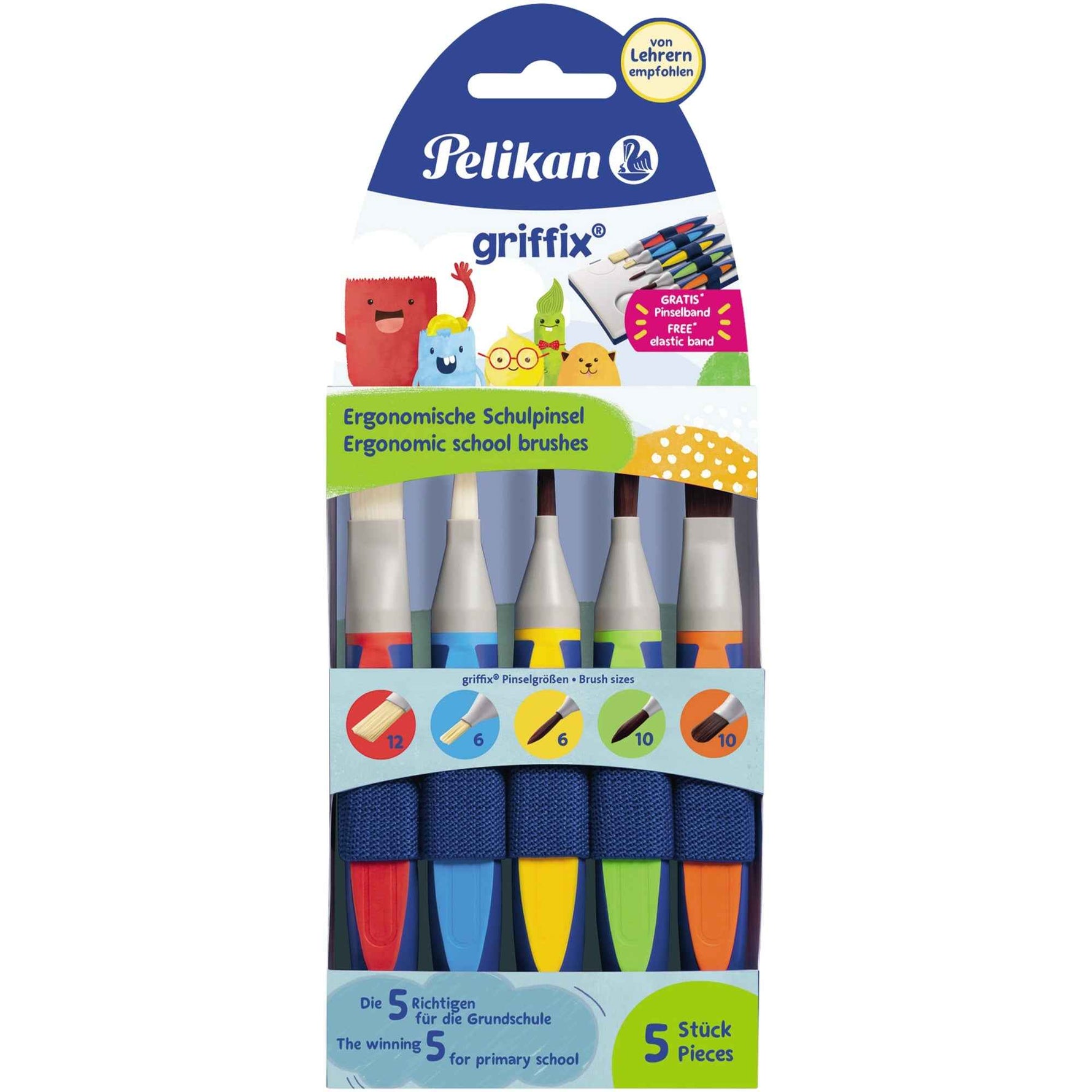 Pelikan Pinselset griffix 5 St./Pack.