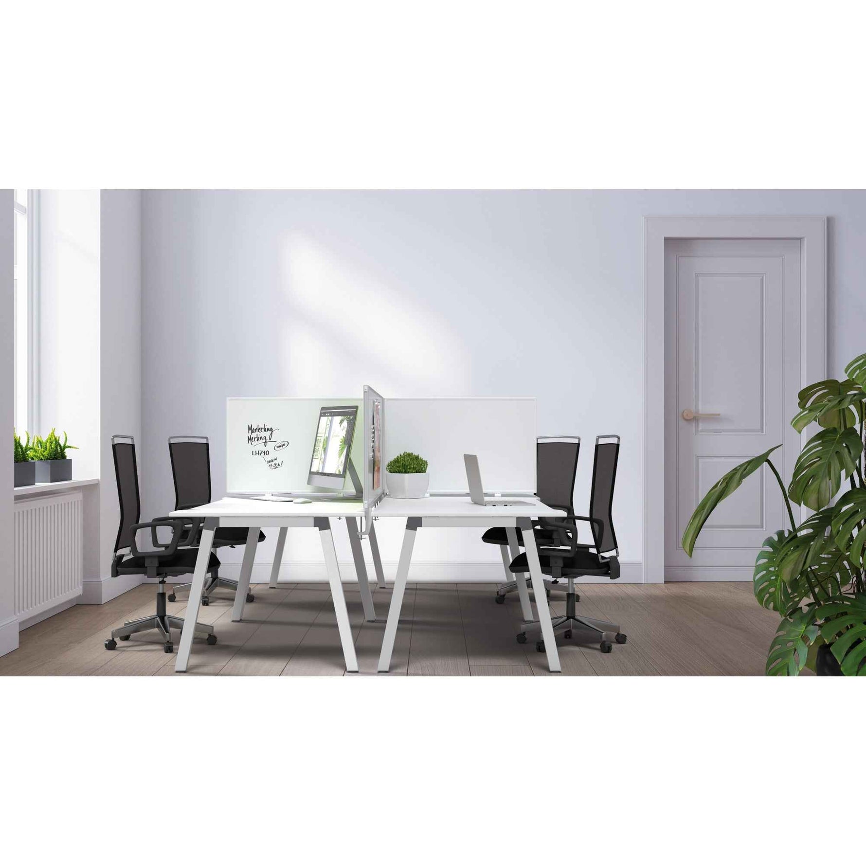 magnetoplan® Tischtrennwand VarioPin 80 x 50 cm (B x H)