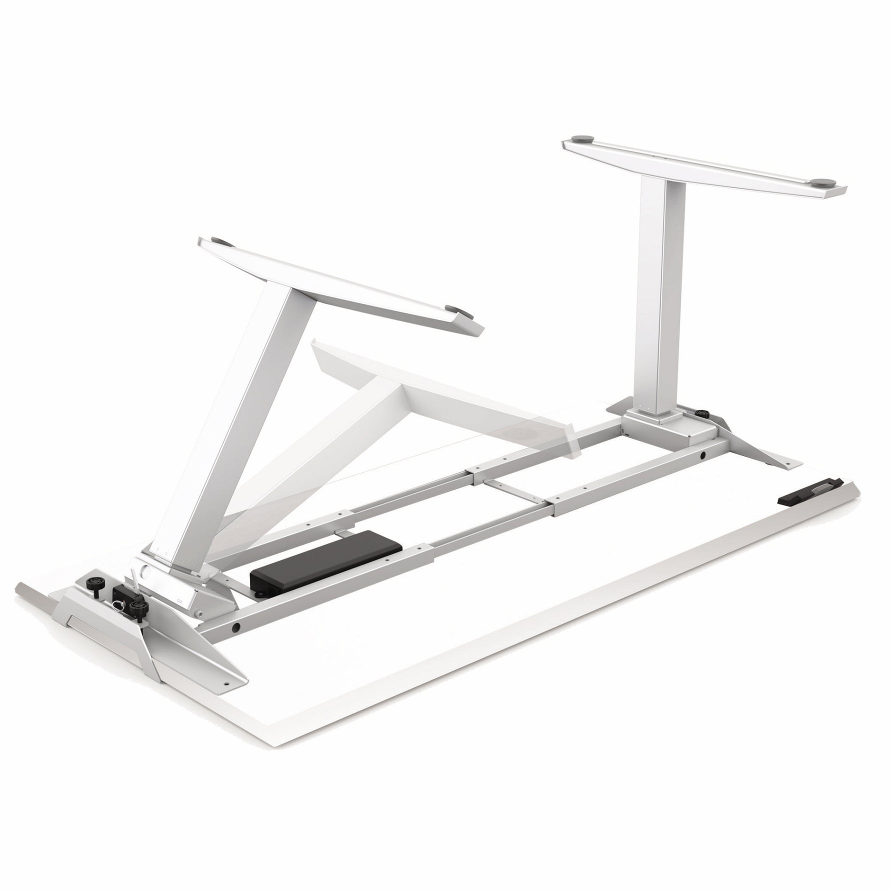 Fellowes® Schreibtisch Levado™ 1.600 x 640-1.260 x 800 mm (B x H x T) – Produktbild 3