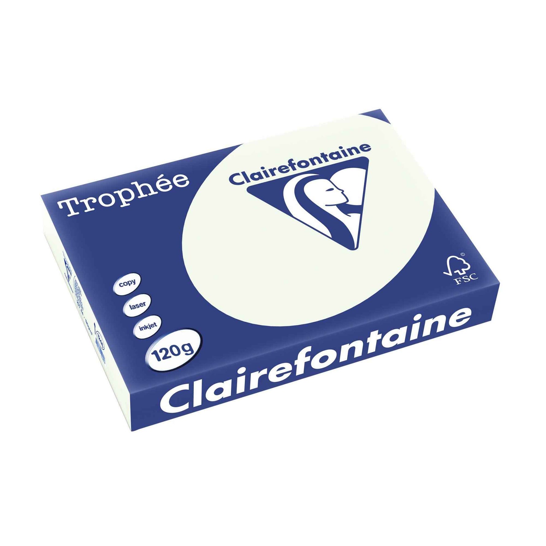 Clairefontaine Kopierpapier Trophée Color DIN A4 120 g/m² 250 Bl./Pack.
