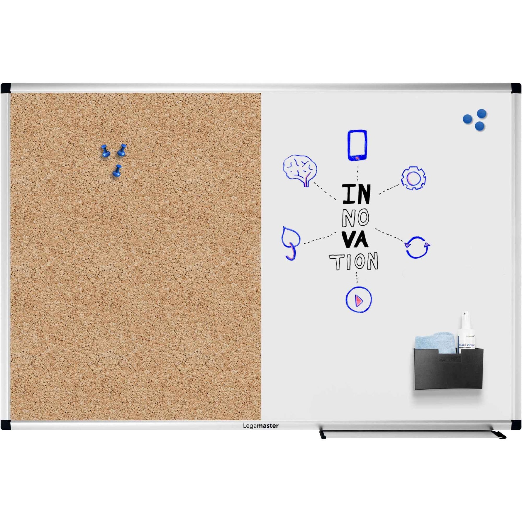 Legamaster Multifunktionstafel UNITE 90 x 60 cm (B x H)