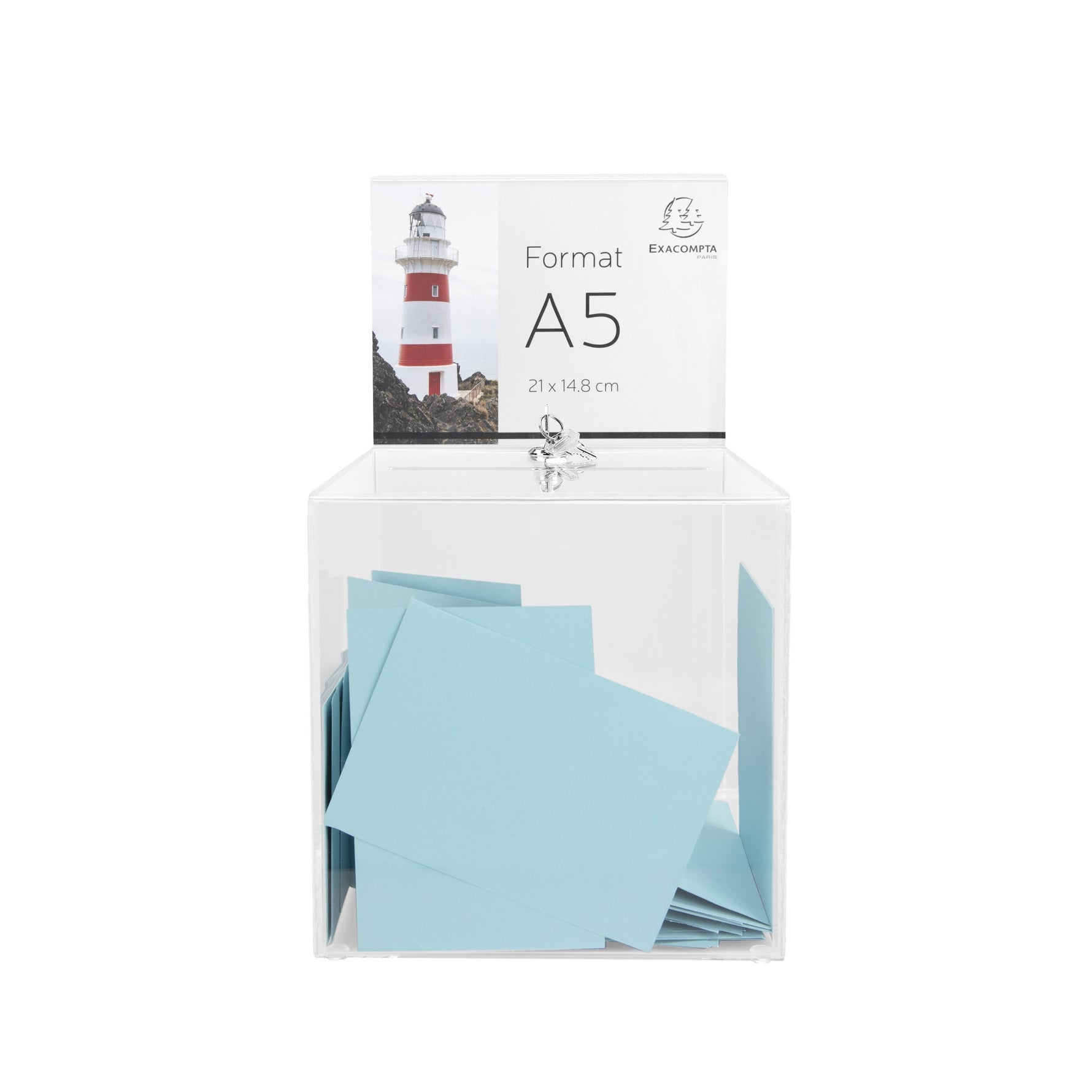 Exacompta Einwurfbox 21 x 36,5 x 21 cm (B x H x T) - Wiepa Bürofachpartner