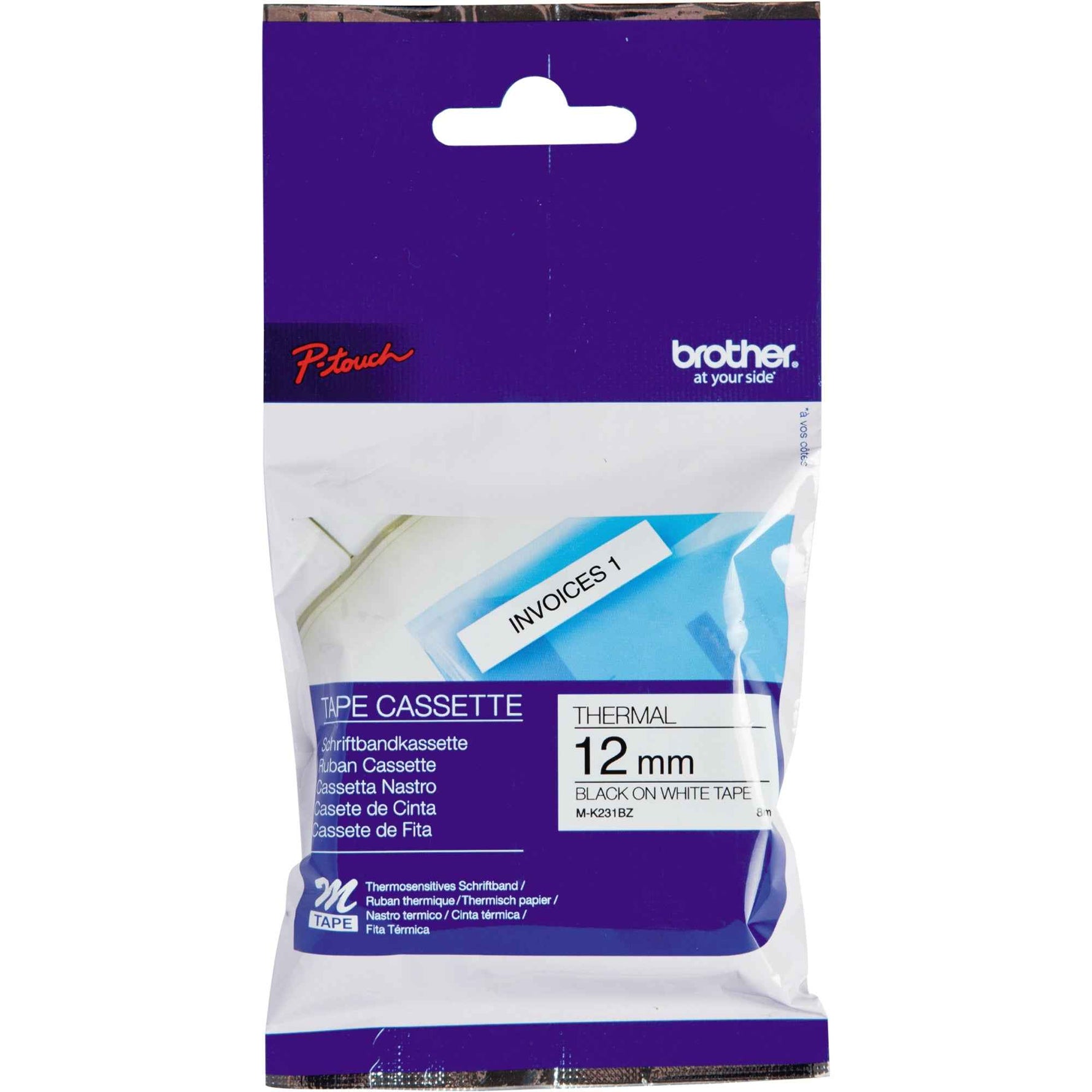 Brother Schriftbandkassette P-touch M-K231BZ
