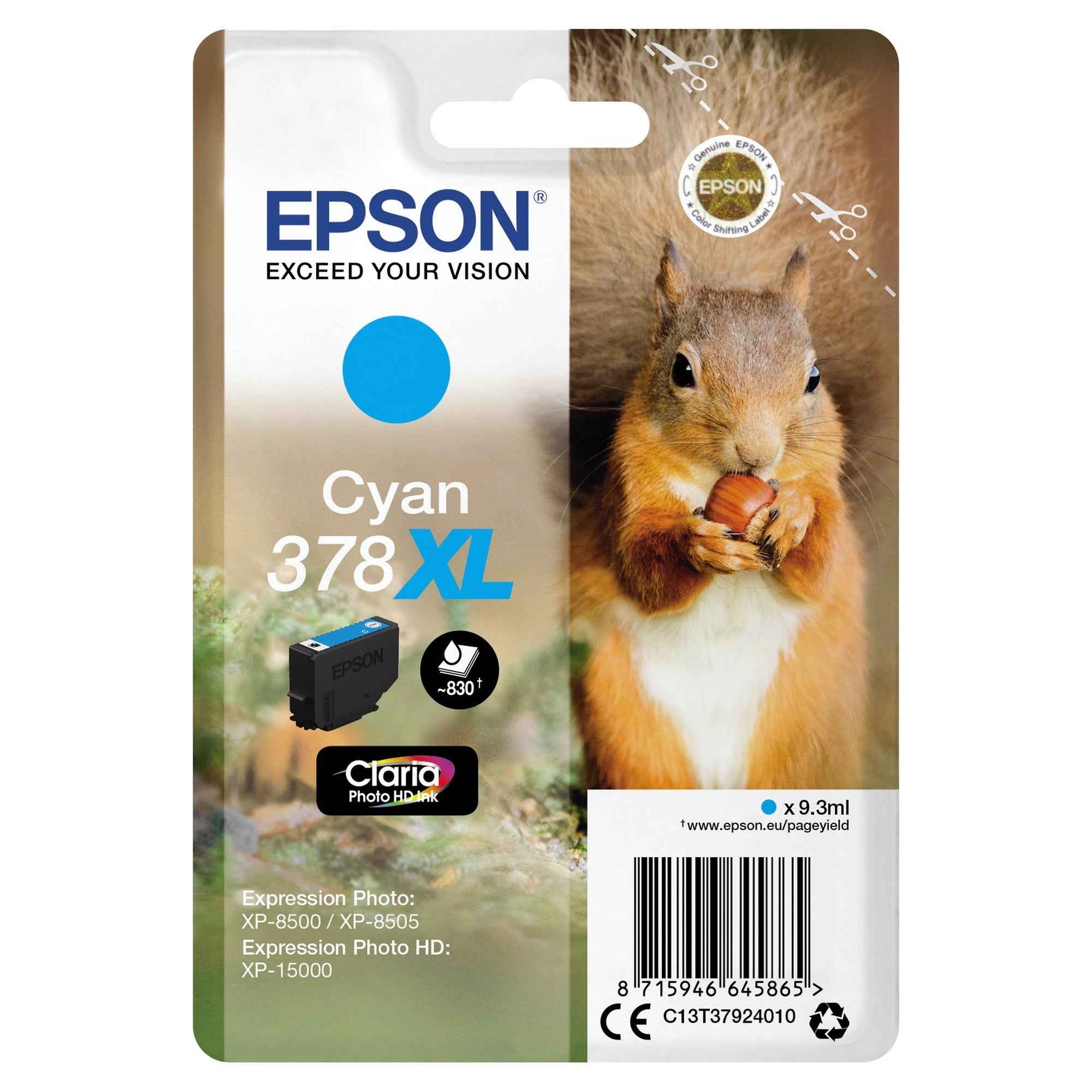 Epson Tintenpatrone 378XL cyan