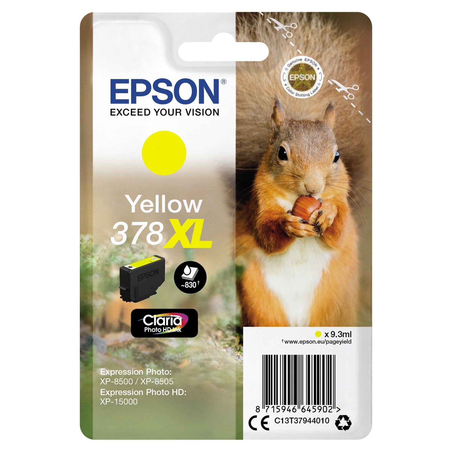 Epson Tintenpatrone 378XL gelb
