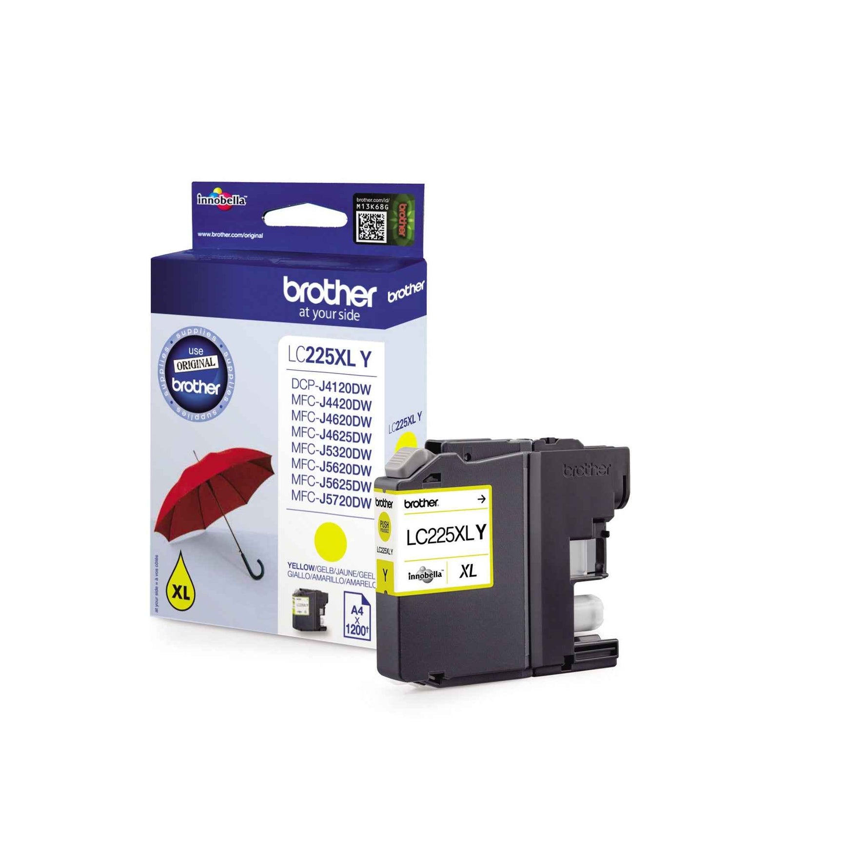 Brother Tintenpatrone LC-225XL-Y gelb