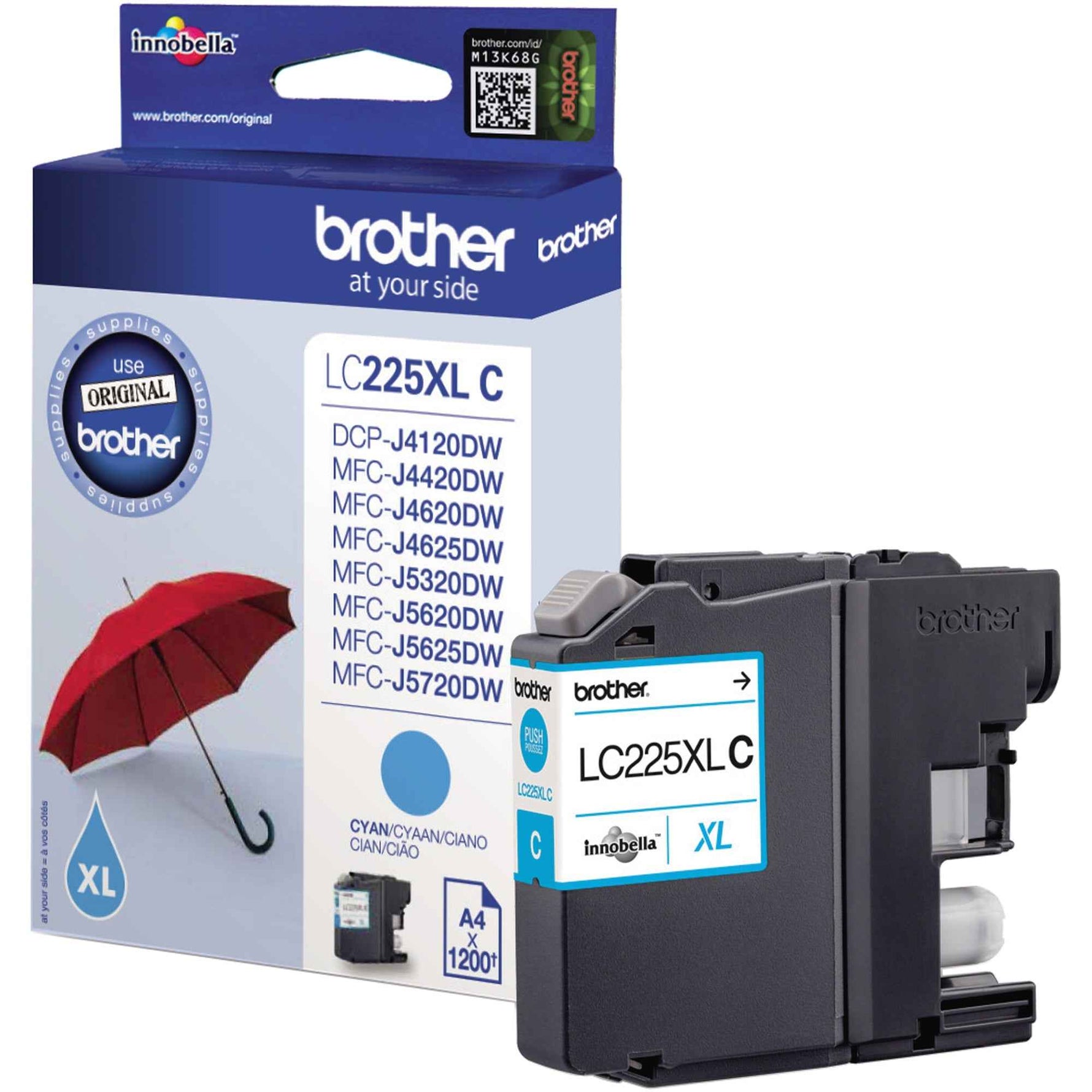 Brother Tintenpatrone LC-225XL-C cyan