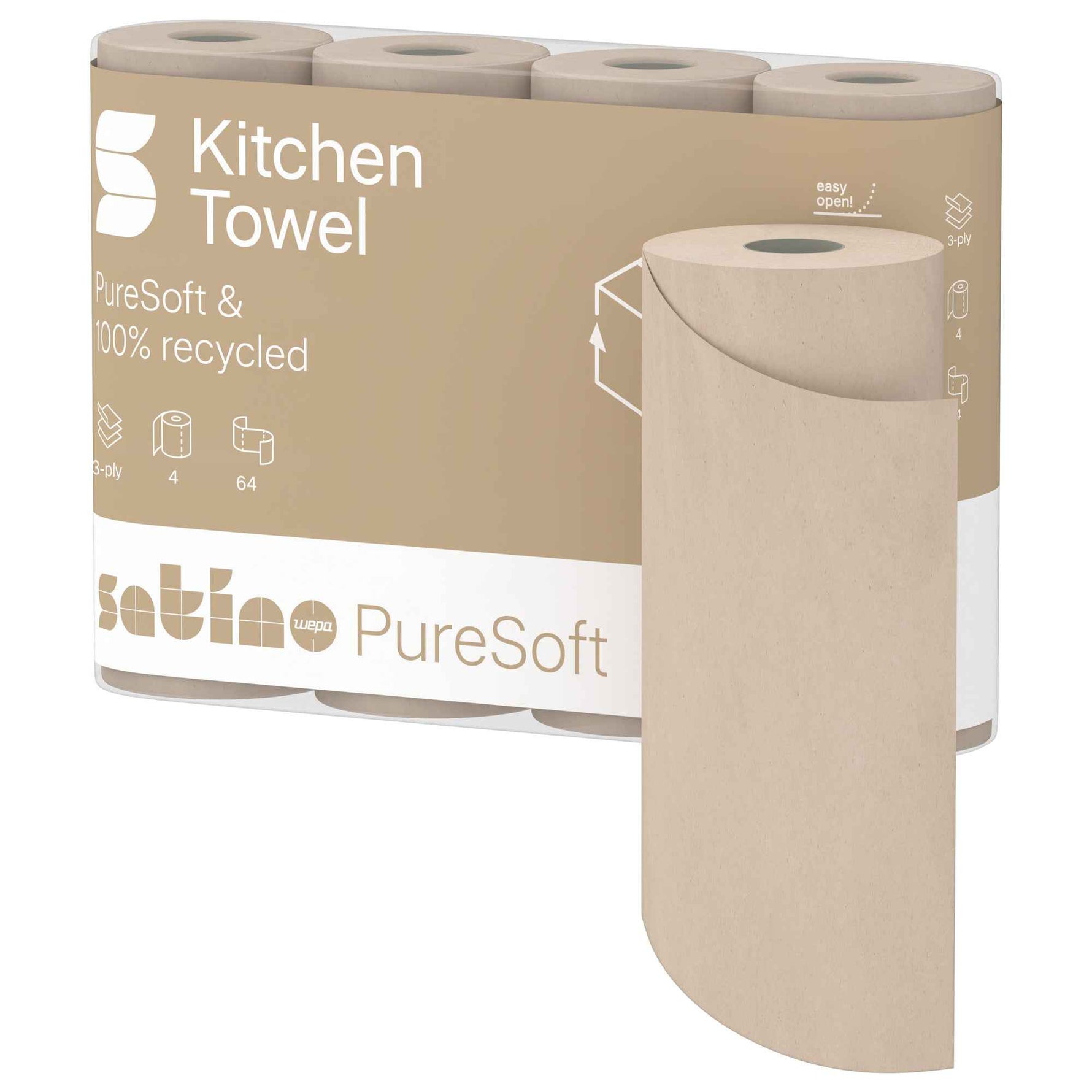 Satino by WEPA Küchenrolle PureSoft