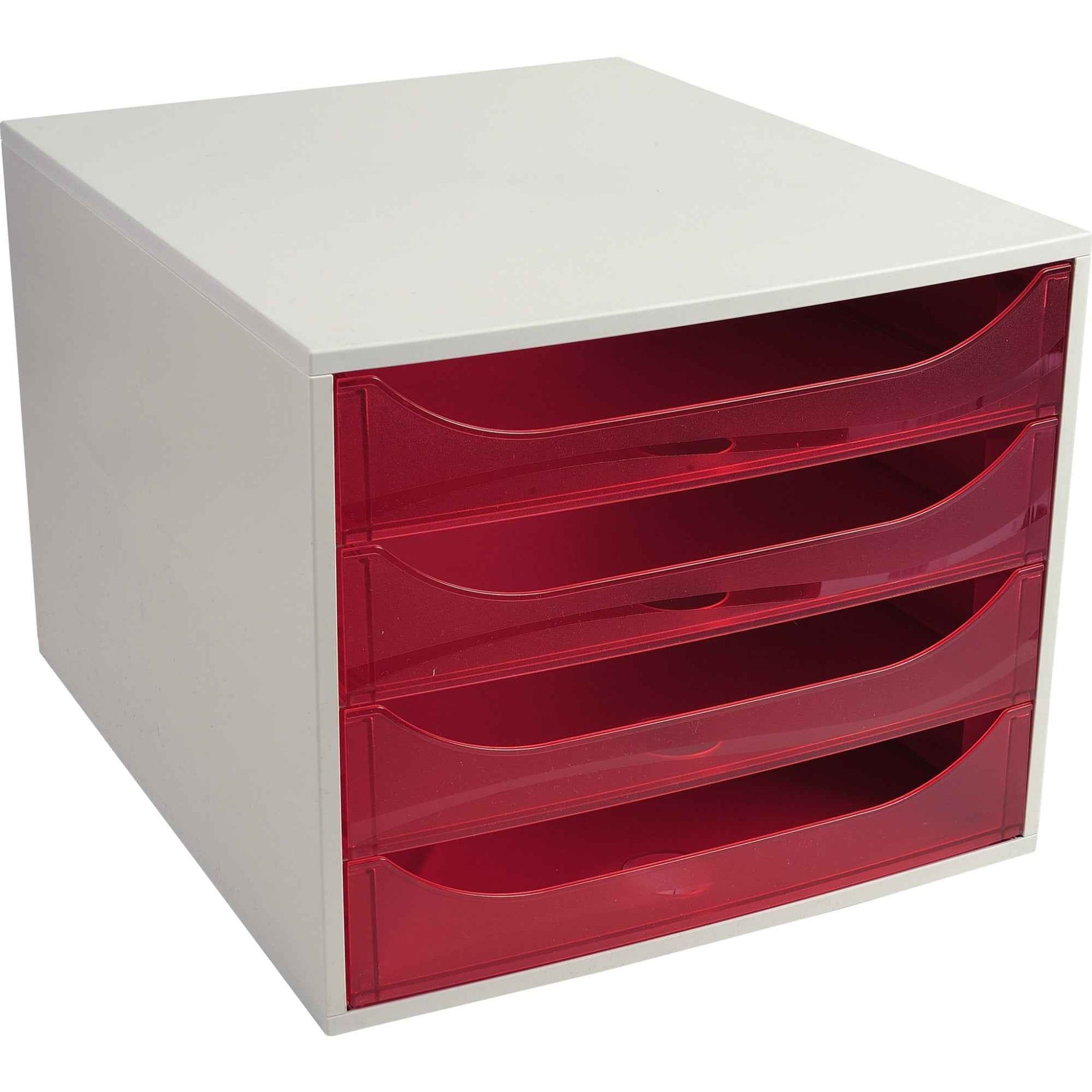 Exacompta Schubladenbox ECOBOX Linicolor® 4 Schubladen