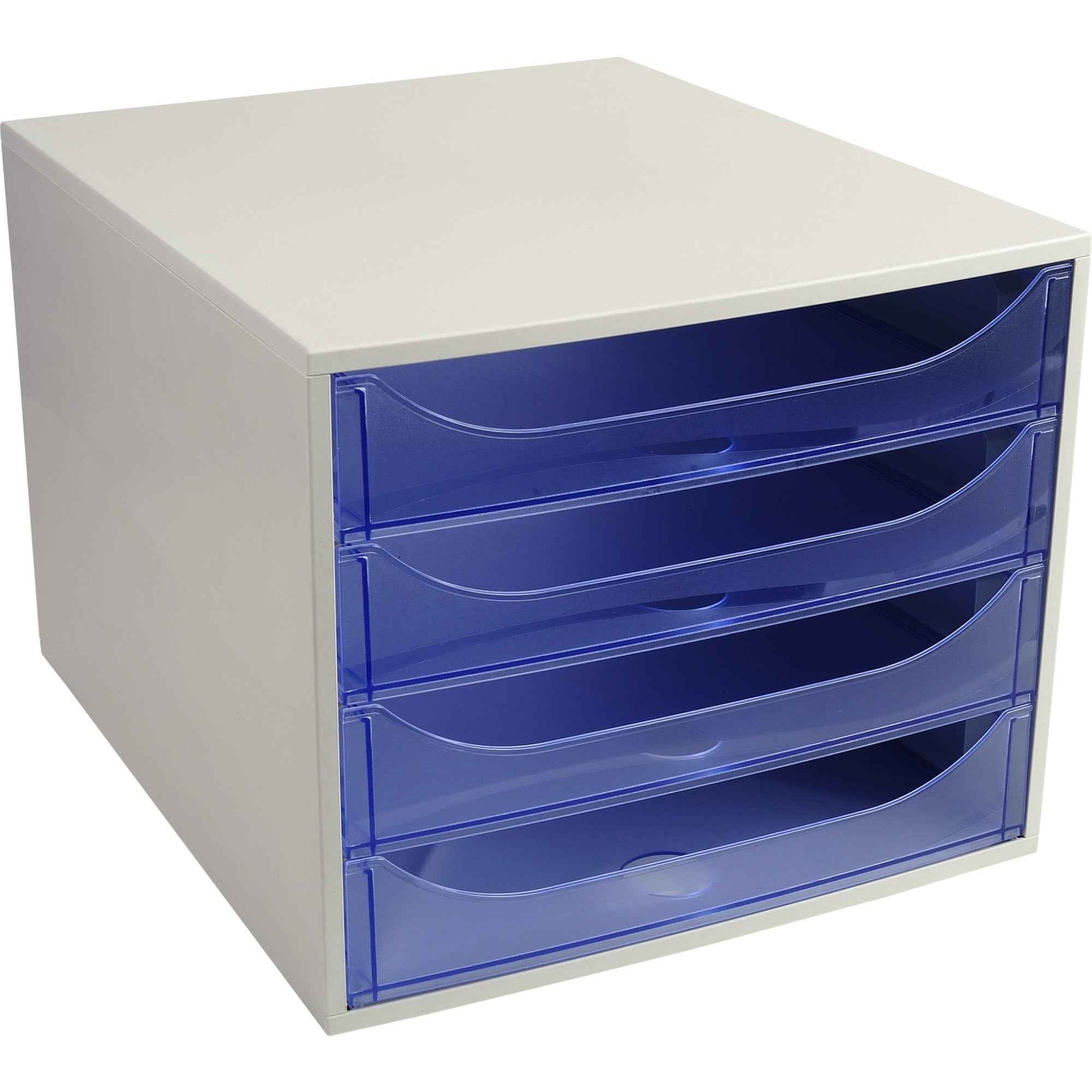 Exacompta Schubladenbox ECOBOX Linicolor® 4 Schubladen