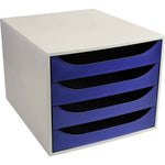 Exacompta Schubladenbox ECOBOX Office 4 Schubladen